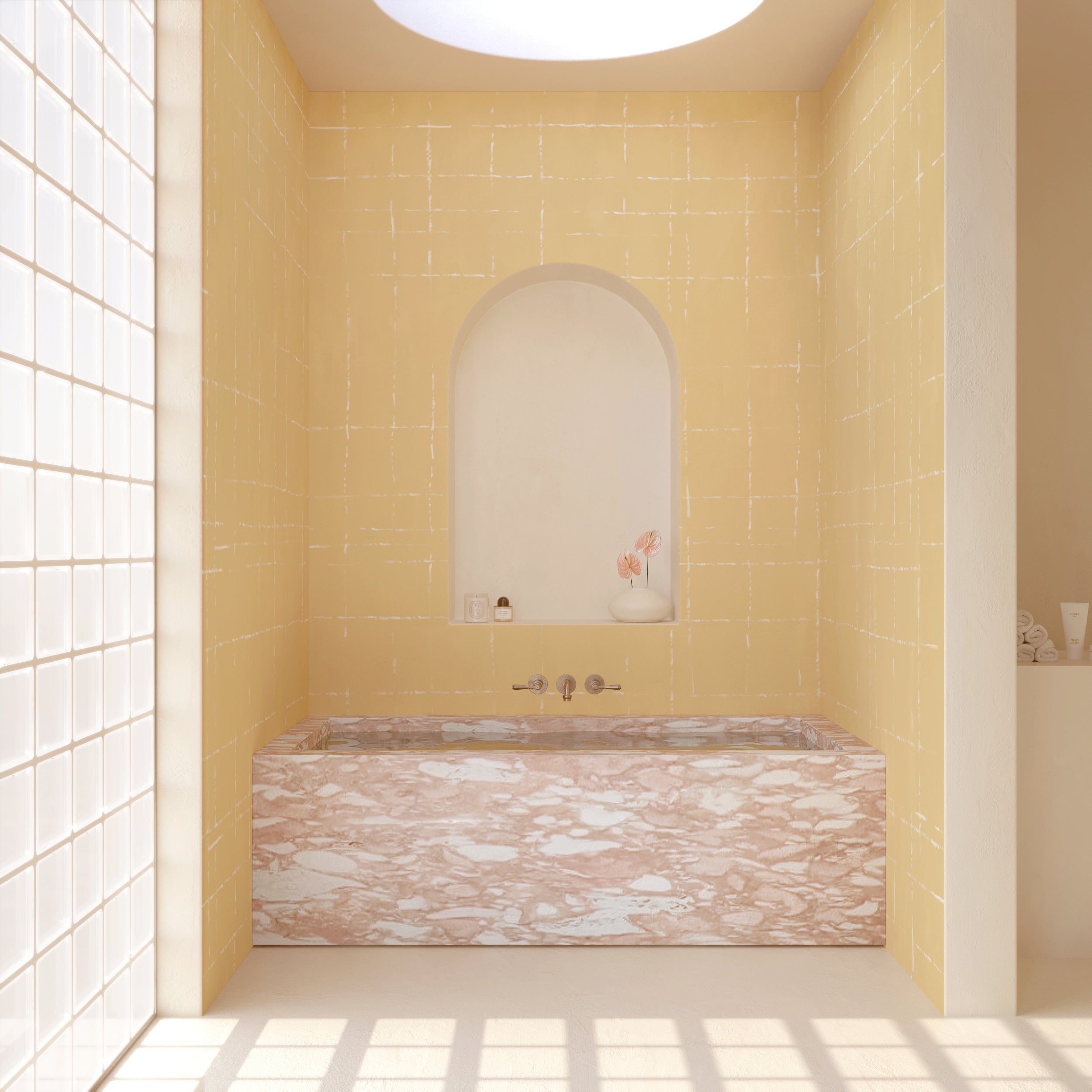 Stitch© Mural Wallpaper in husk