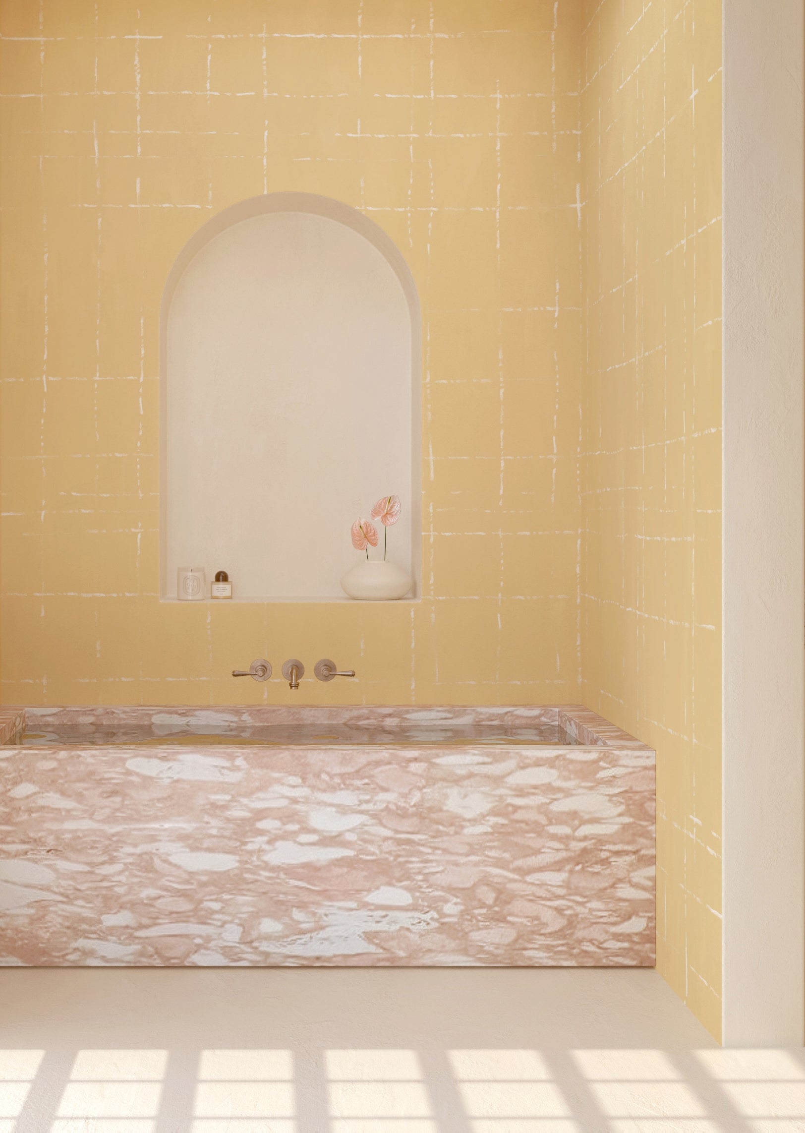 Stitch© Mural Wallpaper in husk