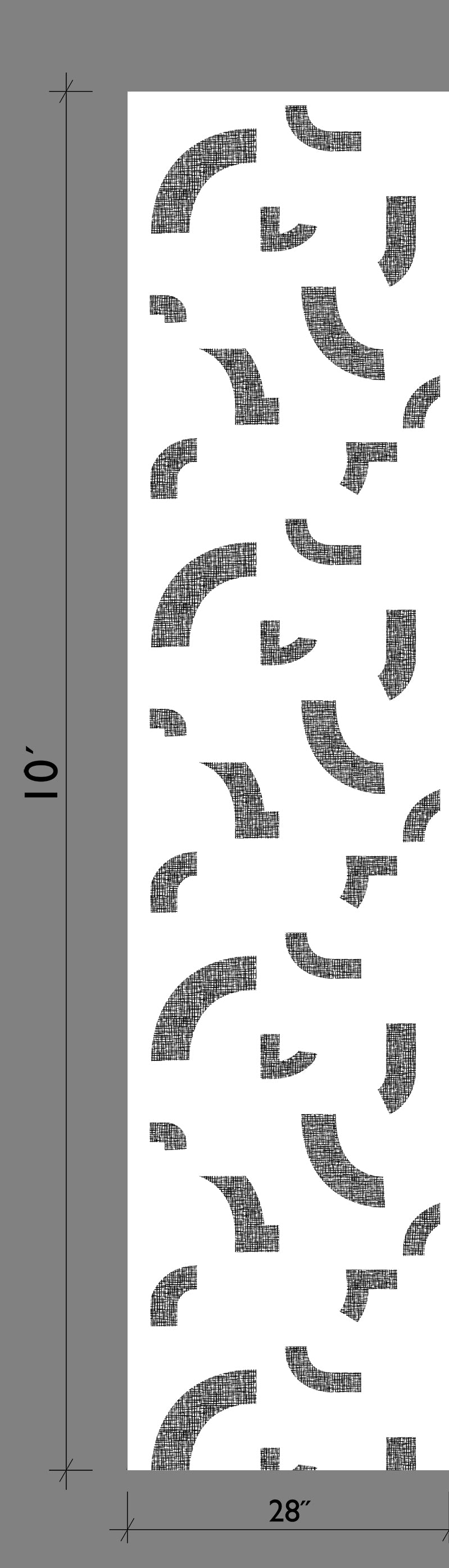 Crosshatch© Wallpaper in Black