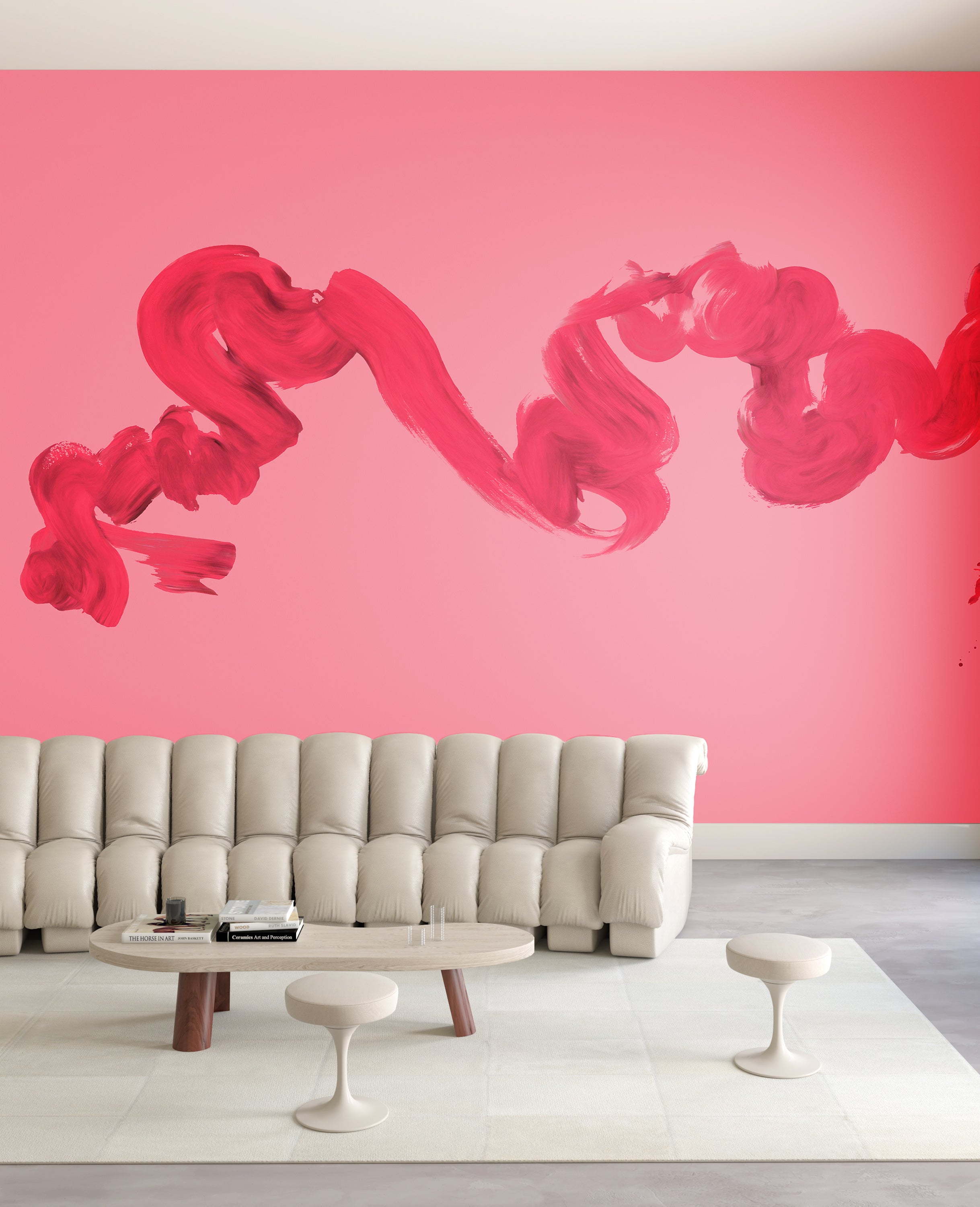 Abstract Art© Mural Wallpaper in Candy