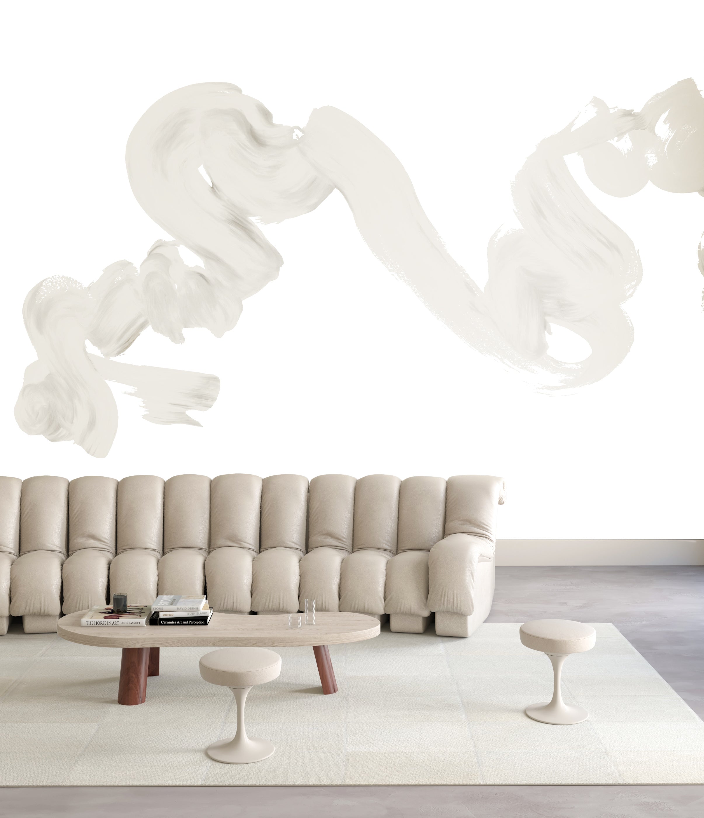 Abstract Art© Mural Wallpaper in Vanillawood