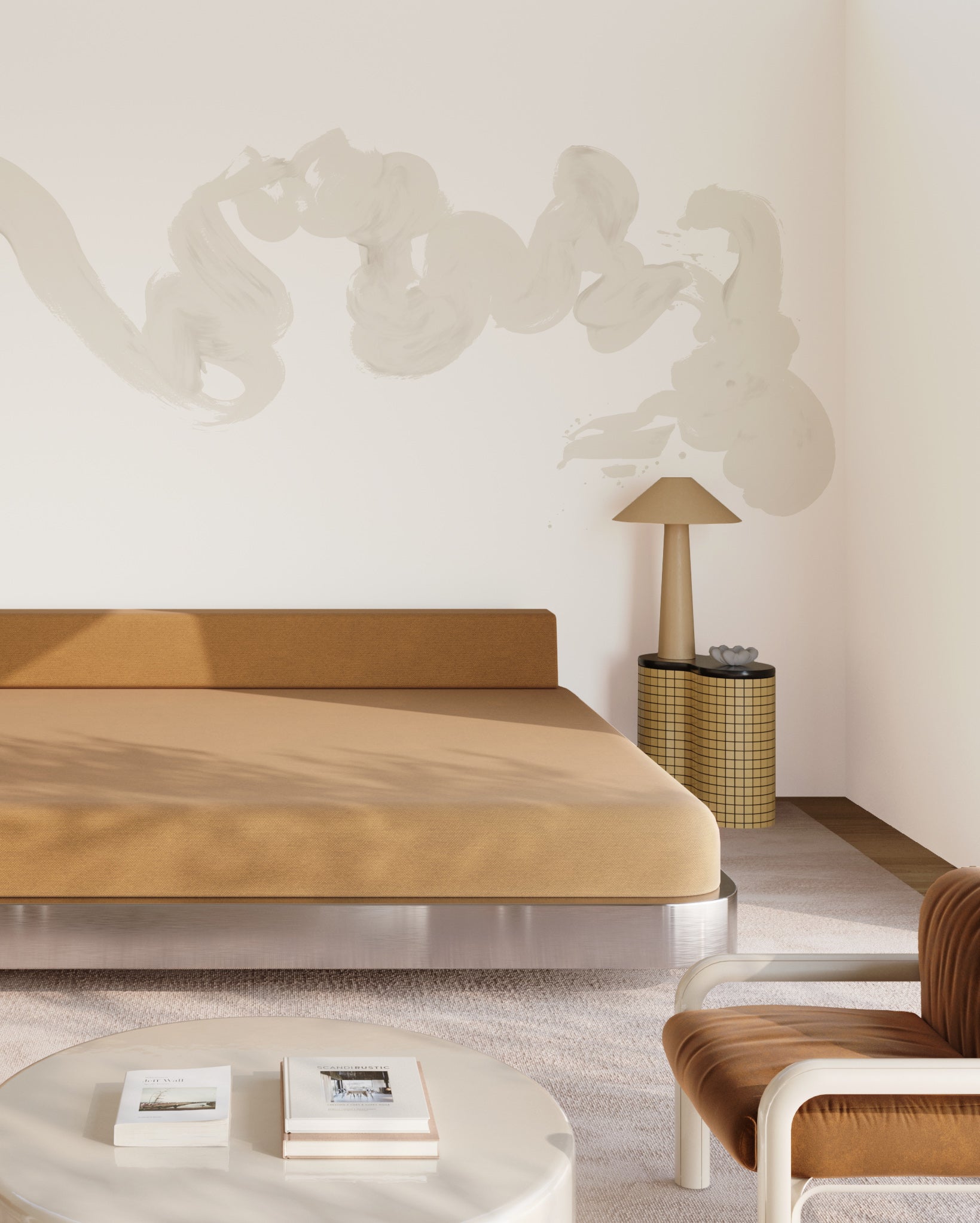 Abstract Art© Mural Wallpaper in Vanillawood