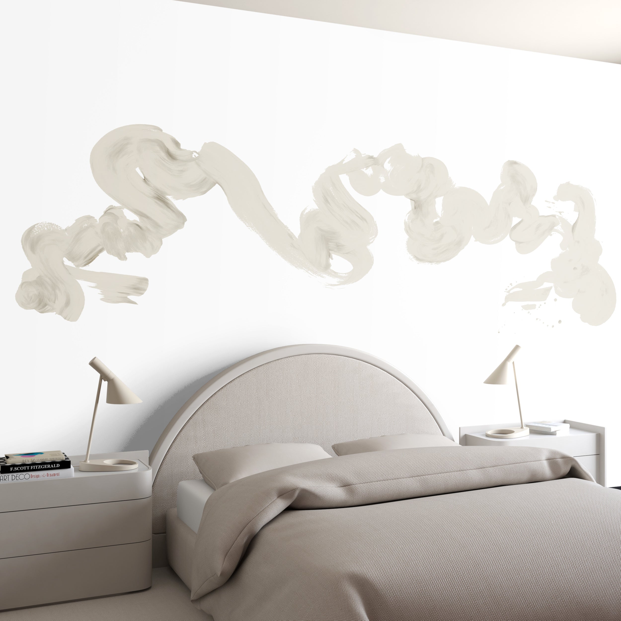 Abstract Art© Mural Wallpaper in Vanillawood