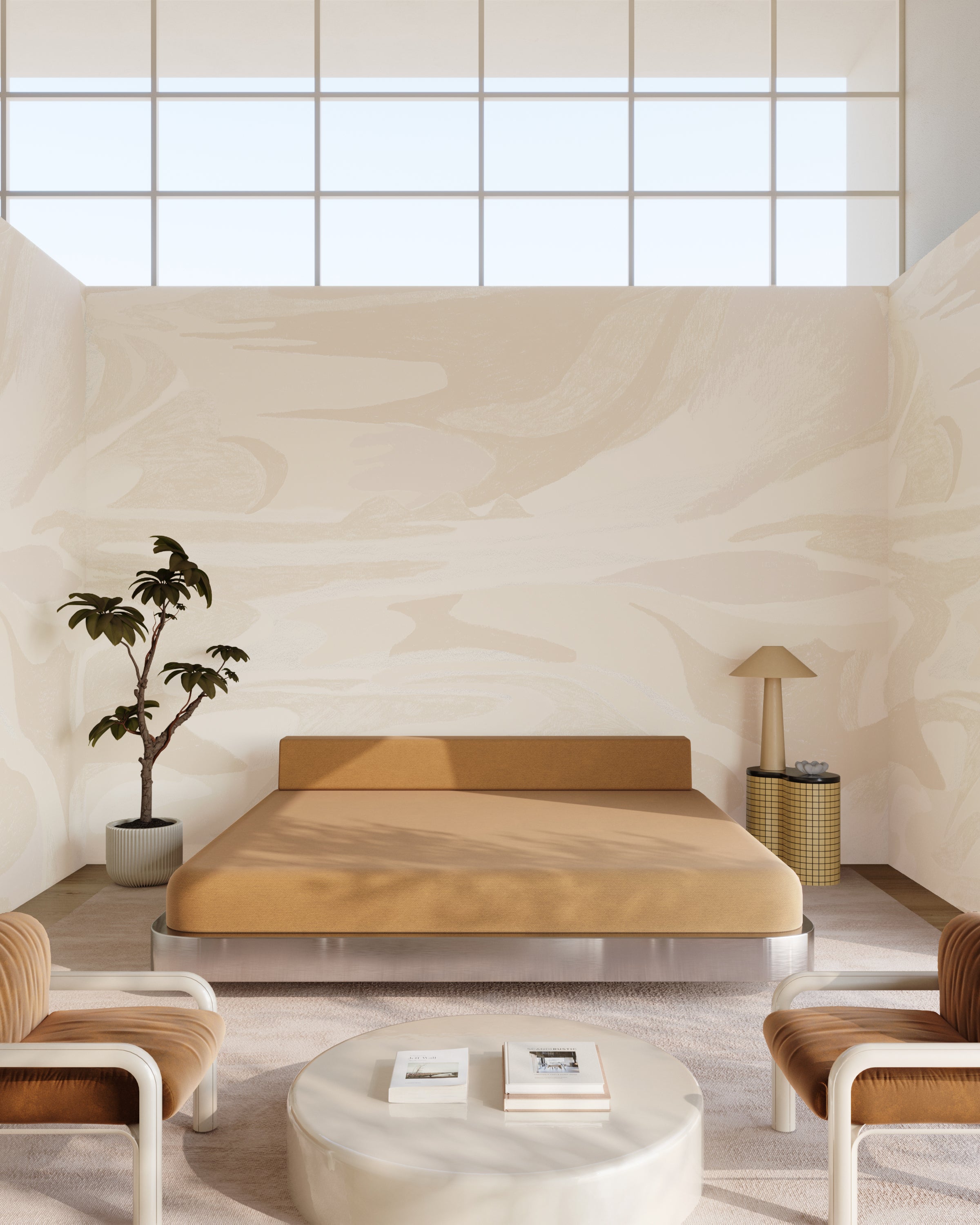 American Landscape© Mural Wallpaper in creme