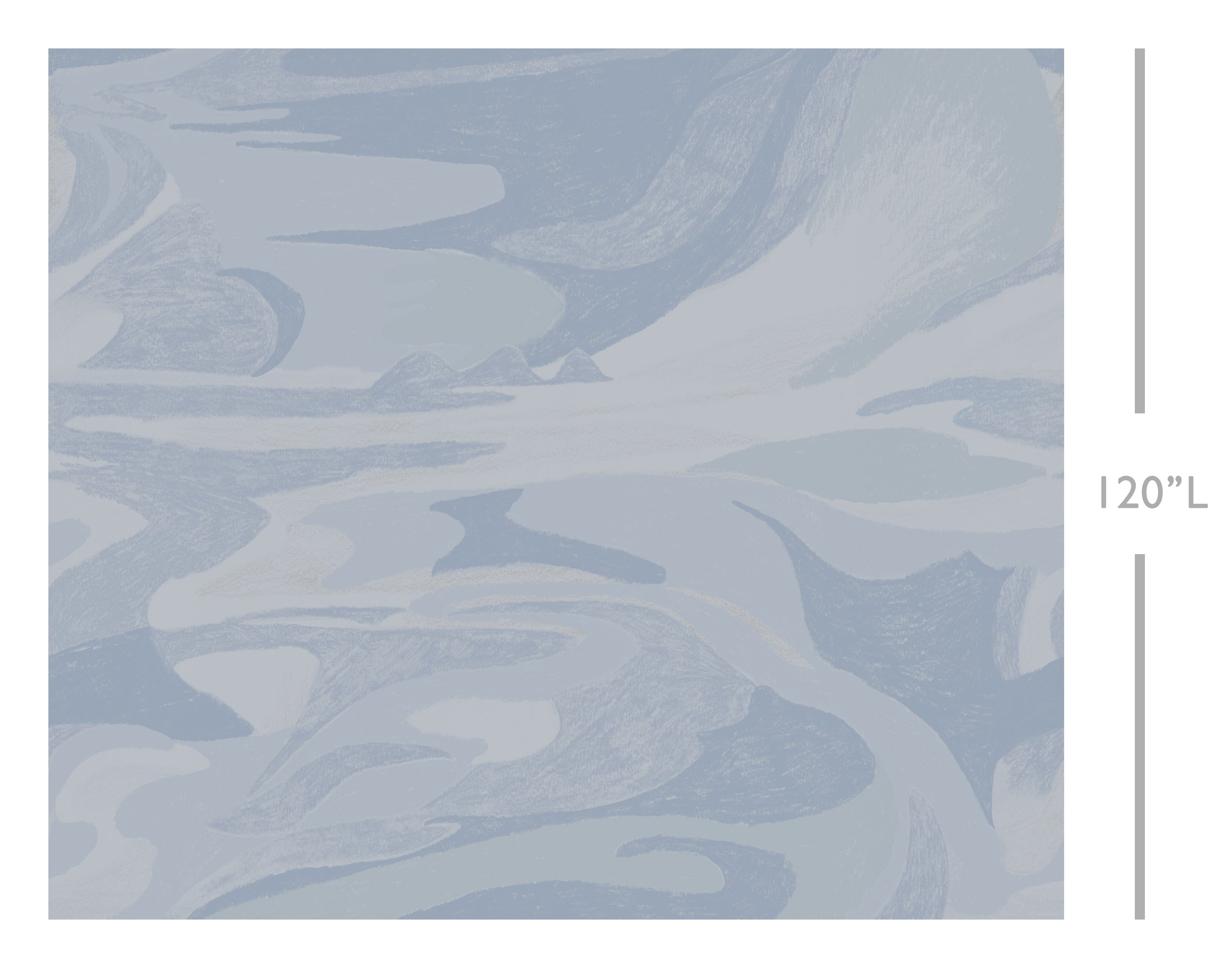 American Landscape© Mural Wallpaper in french blue