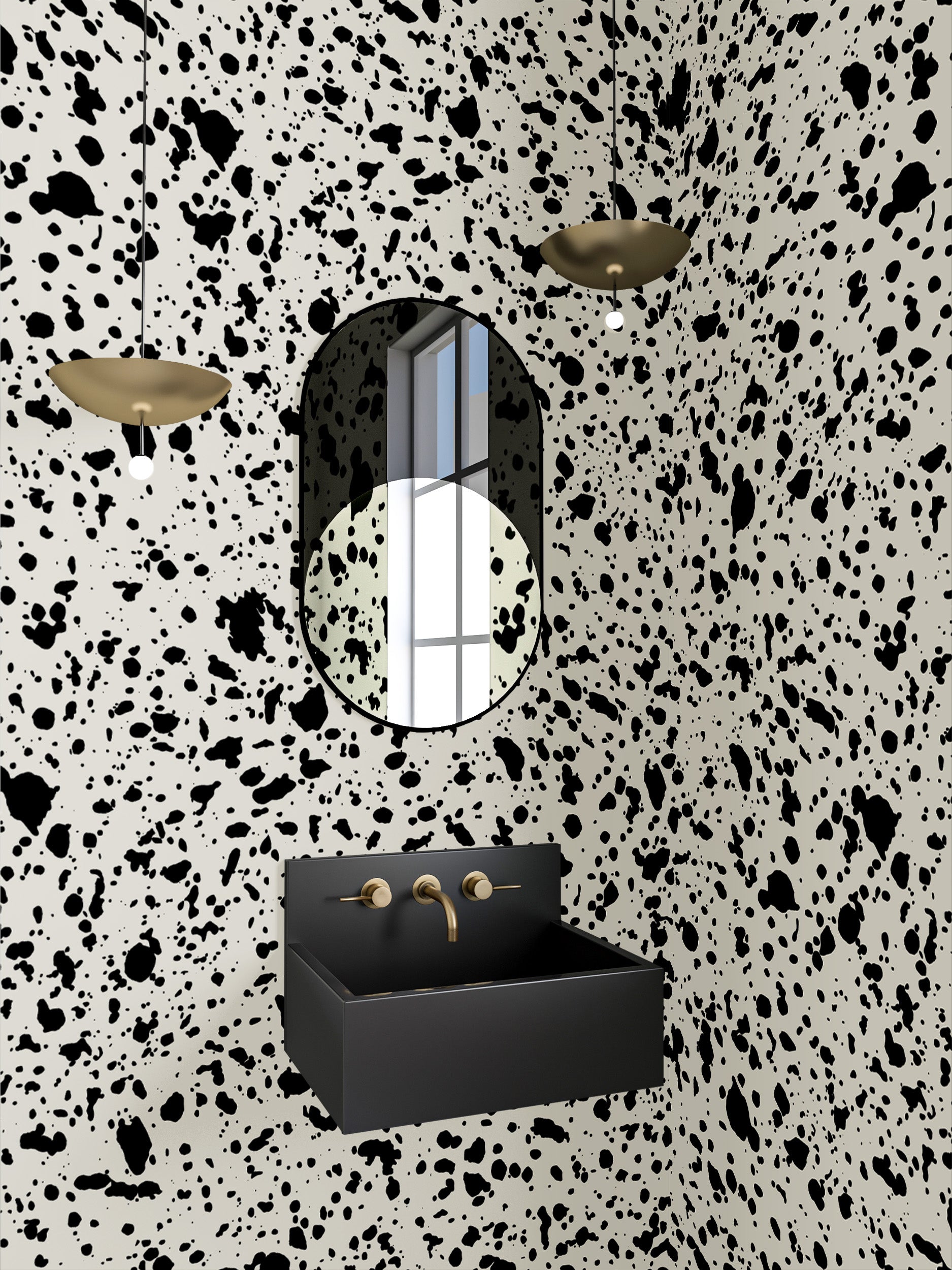 Appaloosa© Mural Wallpaper in Alabaster
