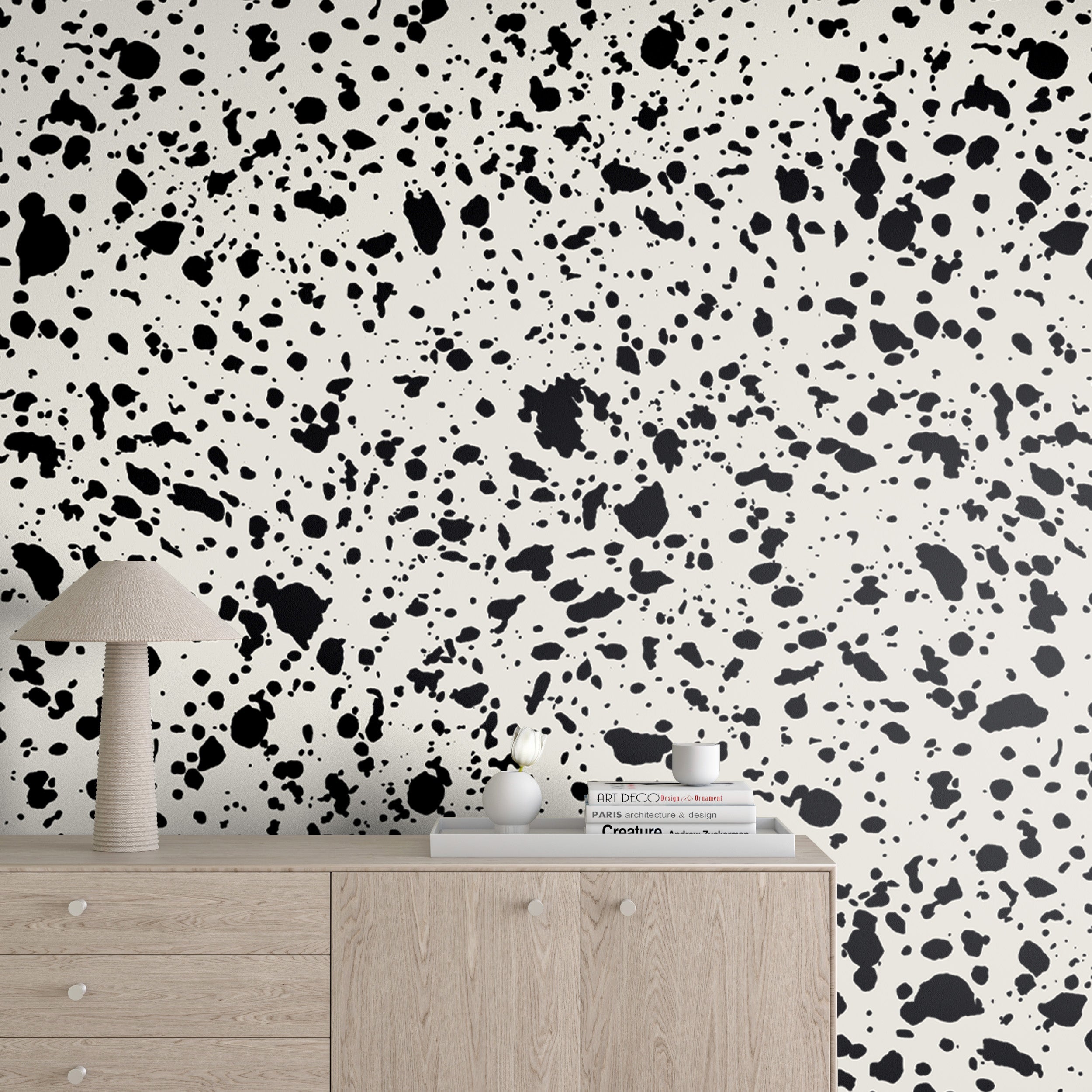 Appaloosa© Mural Wallpaper in Alabaster