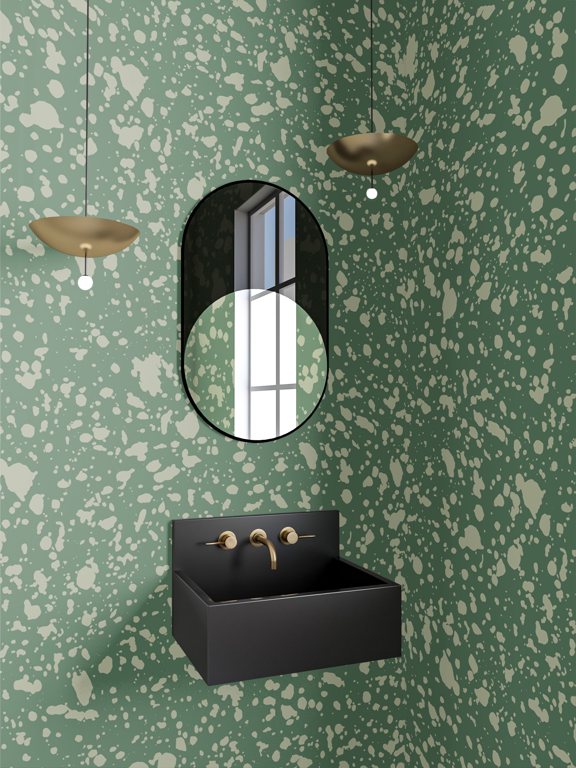 Appaloosa© Mural Wallpaper in Aloe