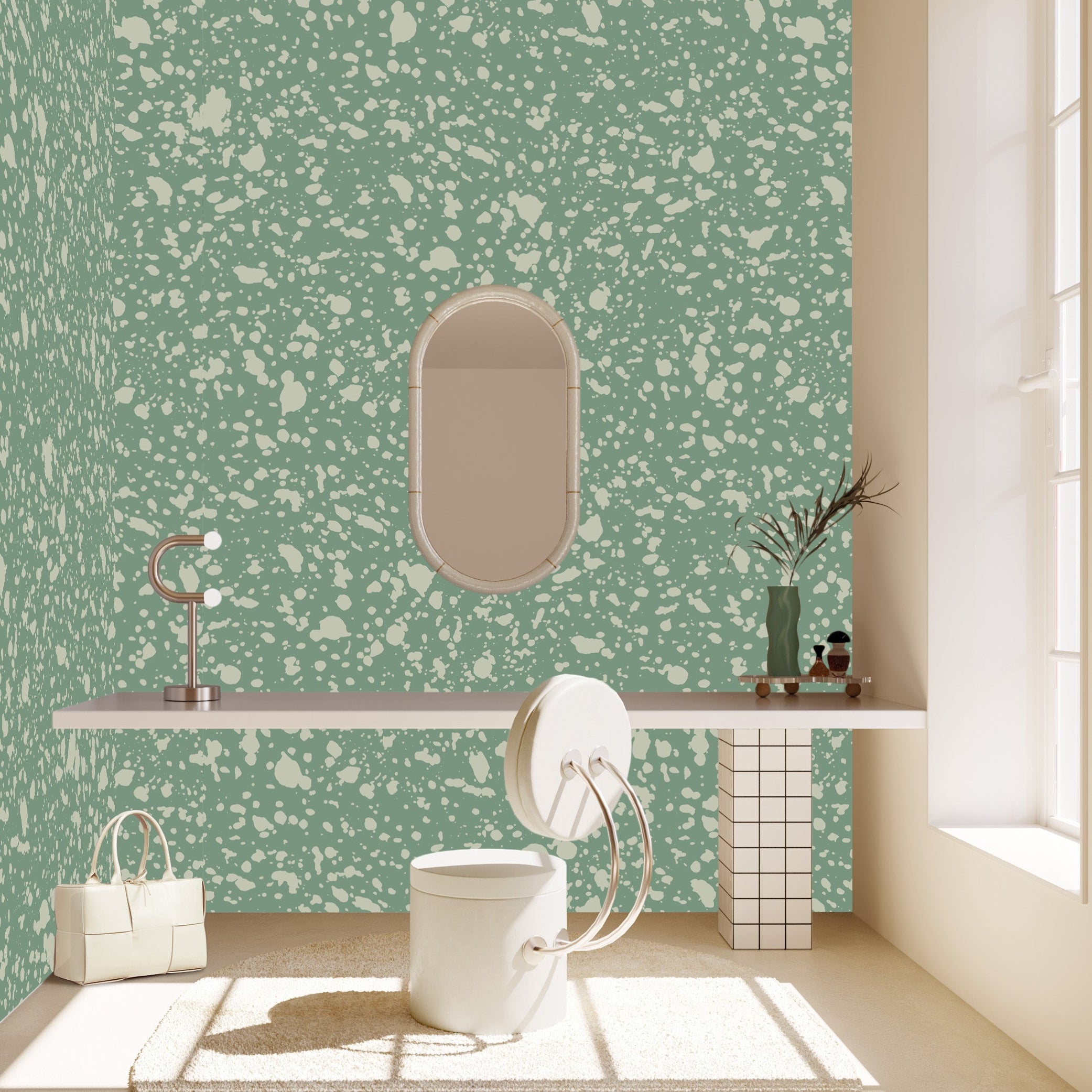 Appaloosa© Mural Wallpaper in Aloe