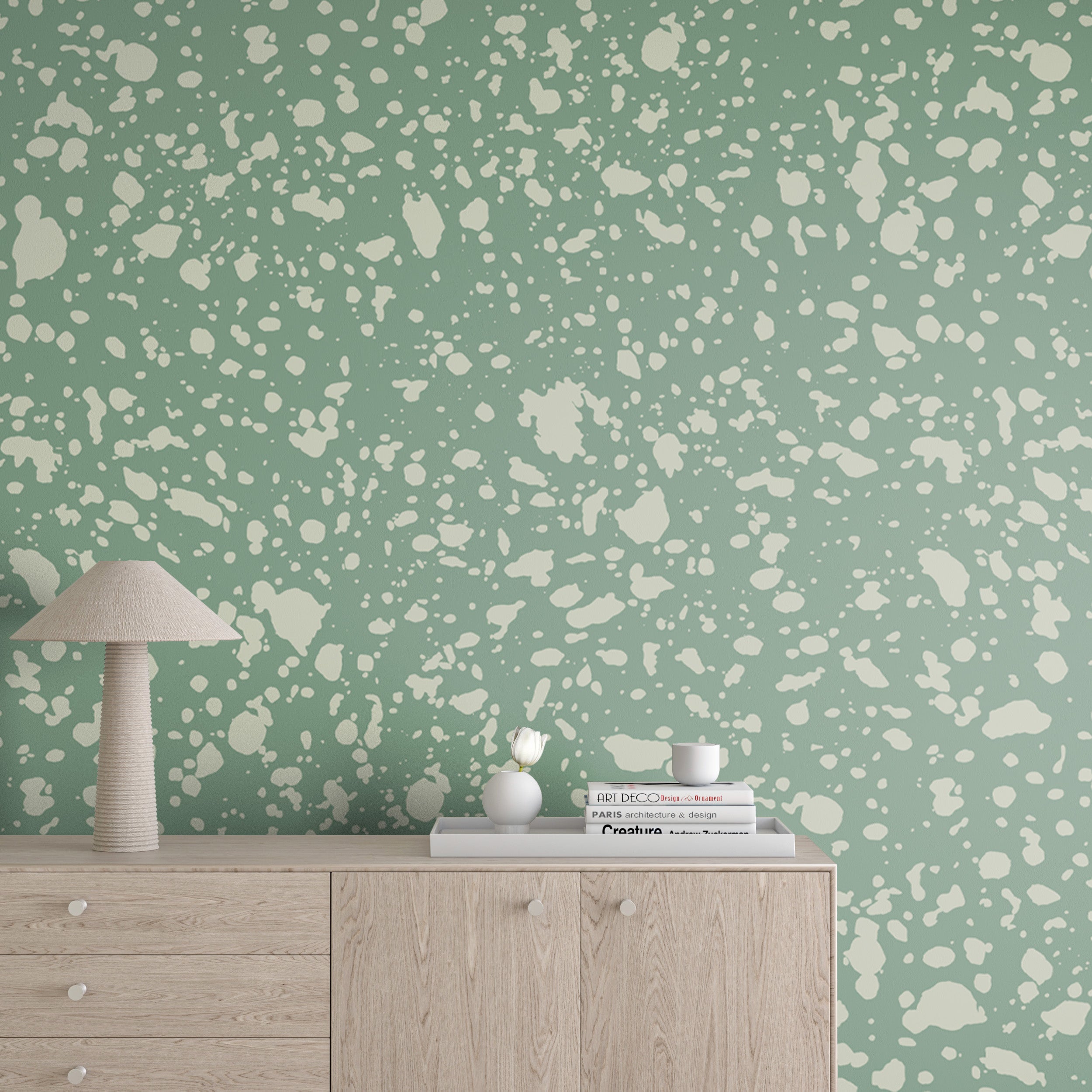 Appaloosa© Mural Wallpaper in Aloe