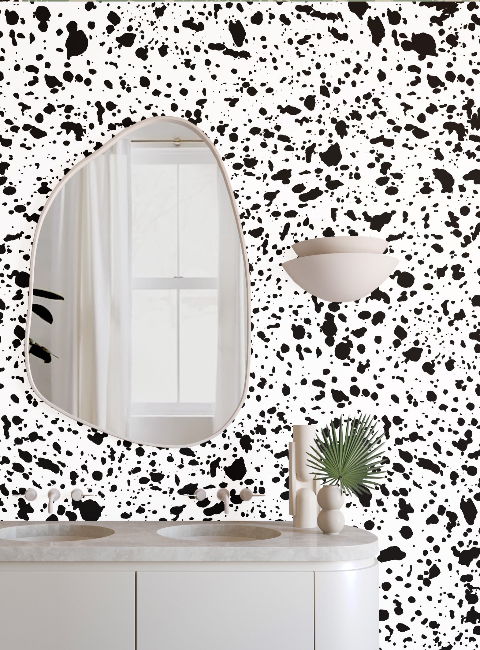Appaloosa© Mural Wallpaper in Black + White