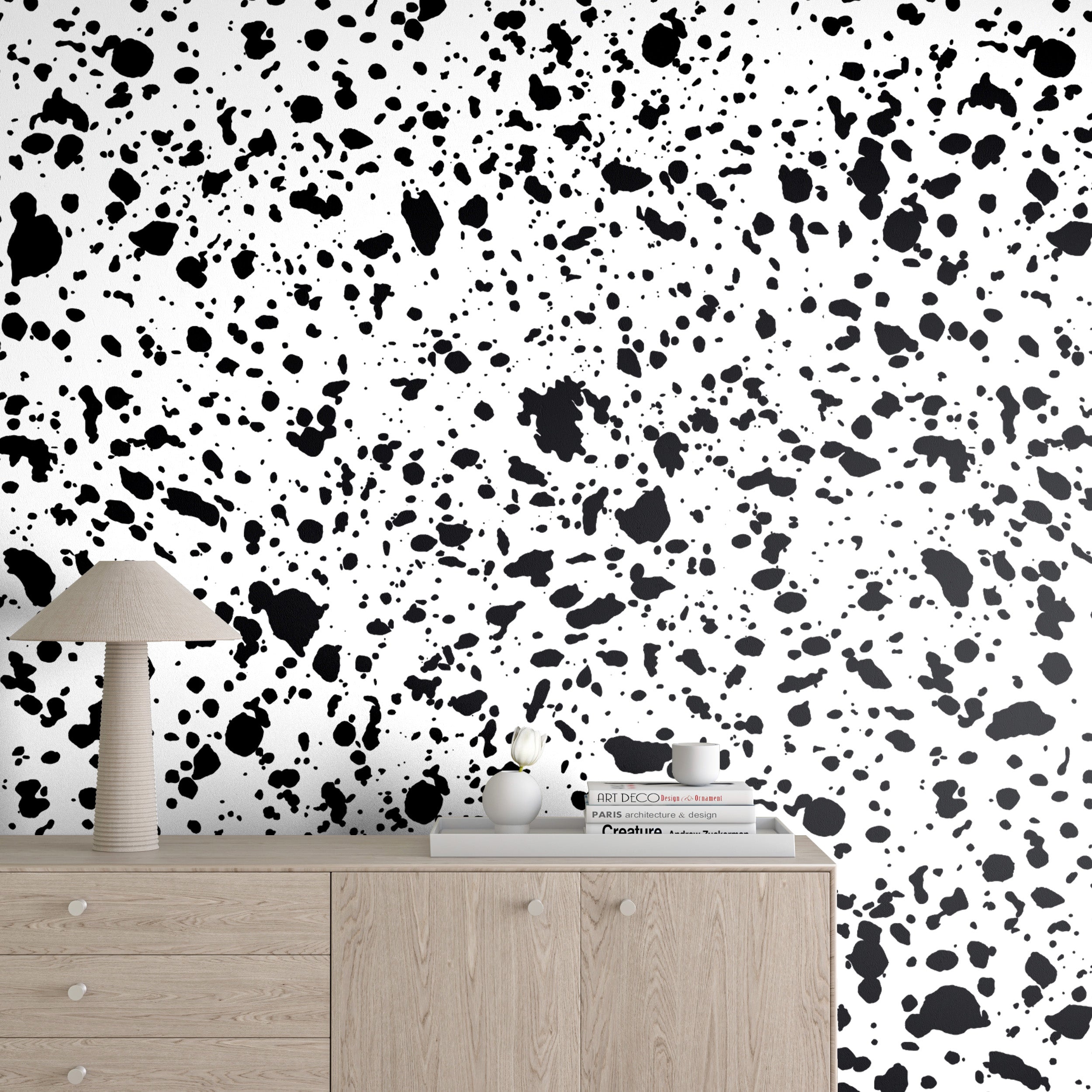 Appaloosa© Mural Wallpaper in Black + White