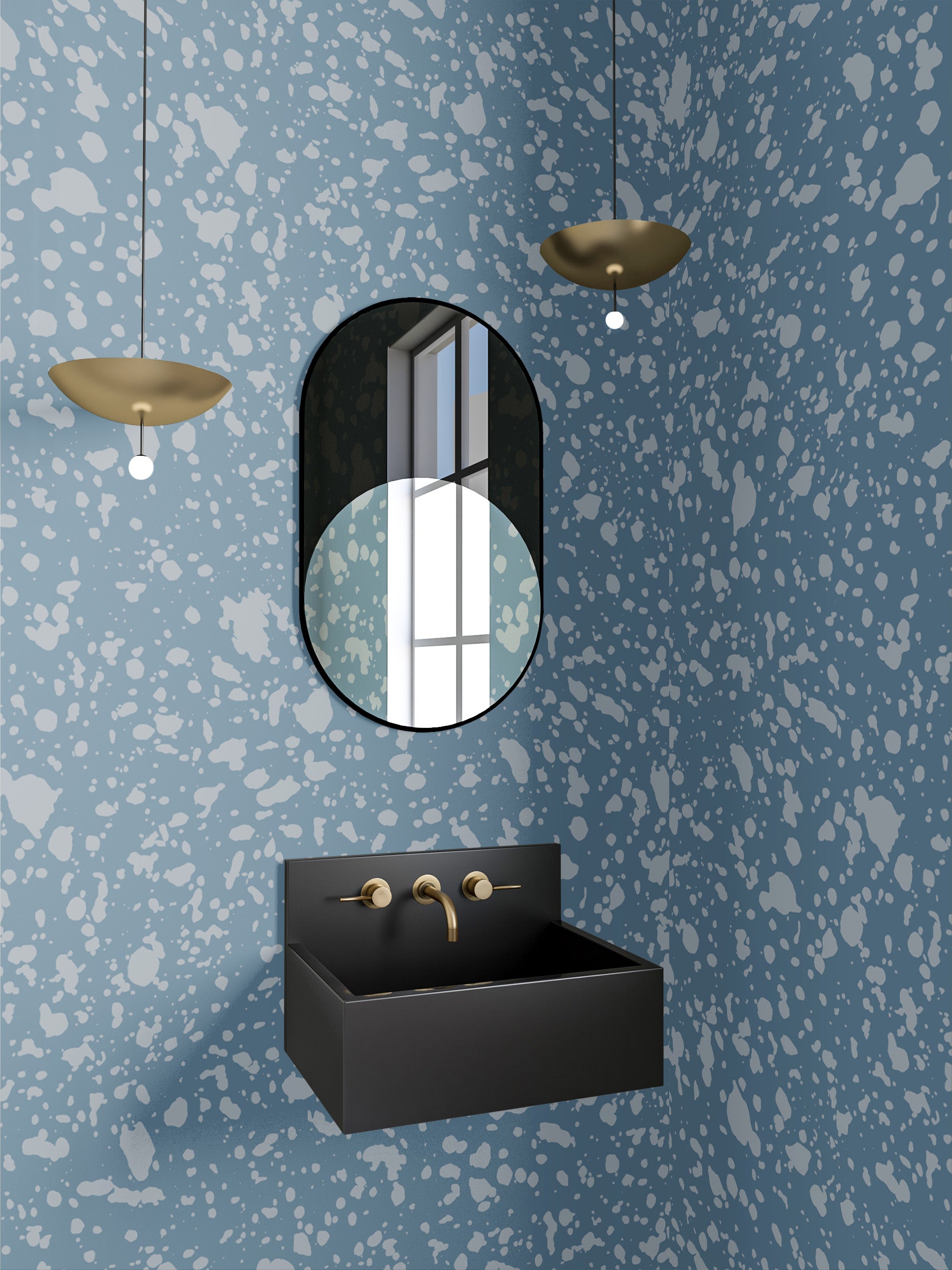 Appaloosa© Mural Wallpaper in Cornflower