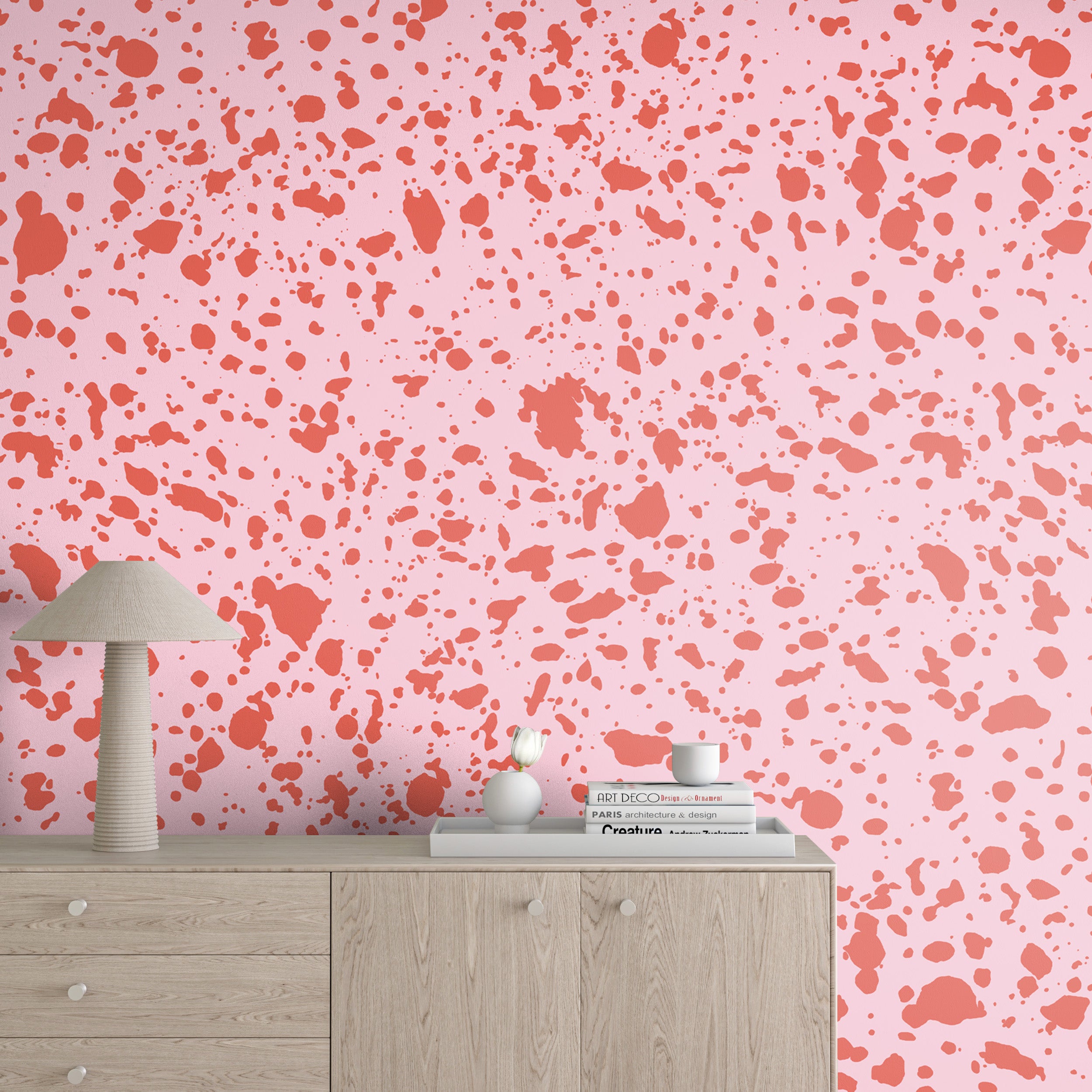 Appaloosa© Mural Wallpaper in Hollyhock