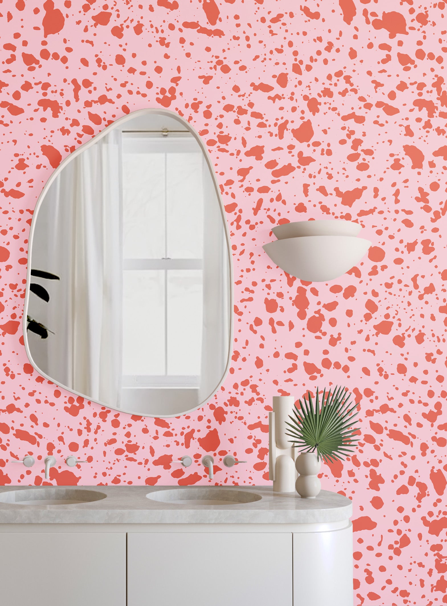 Appaloosa© Mural Wallpaper in Hollyhock