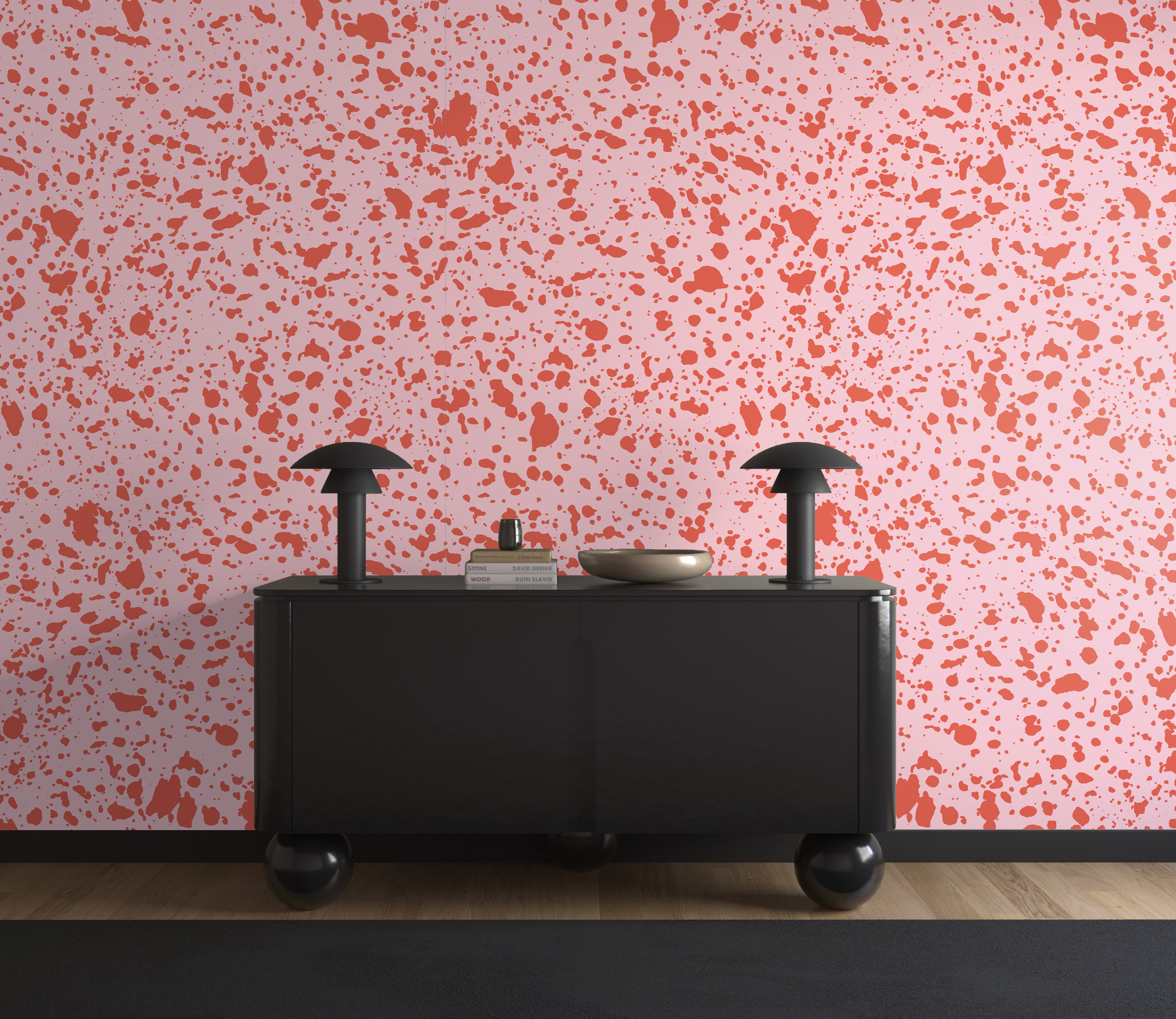 Appaloosa© Mural Wallpaper in Hollyhock