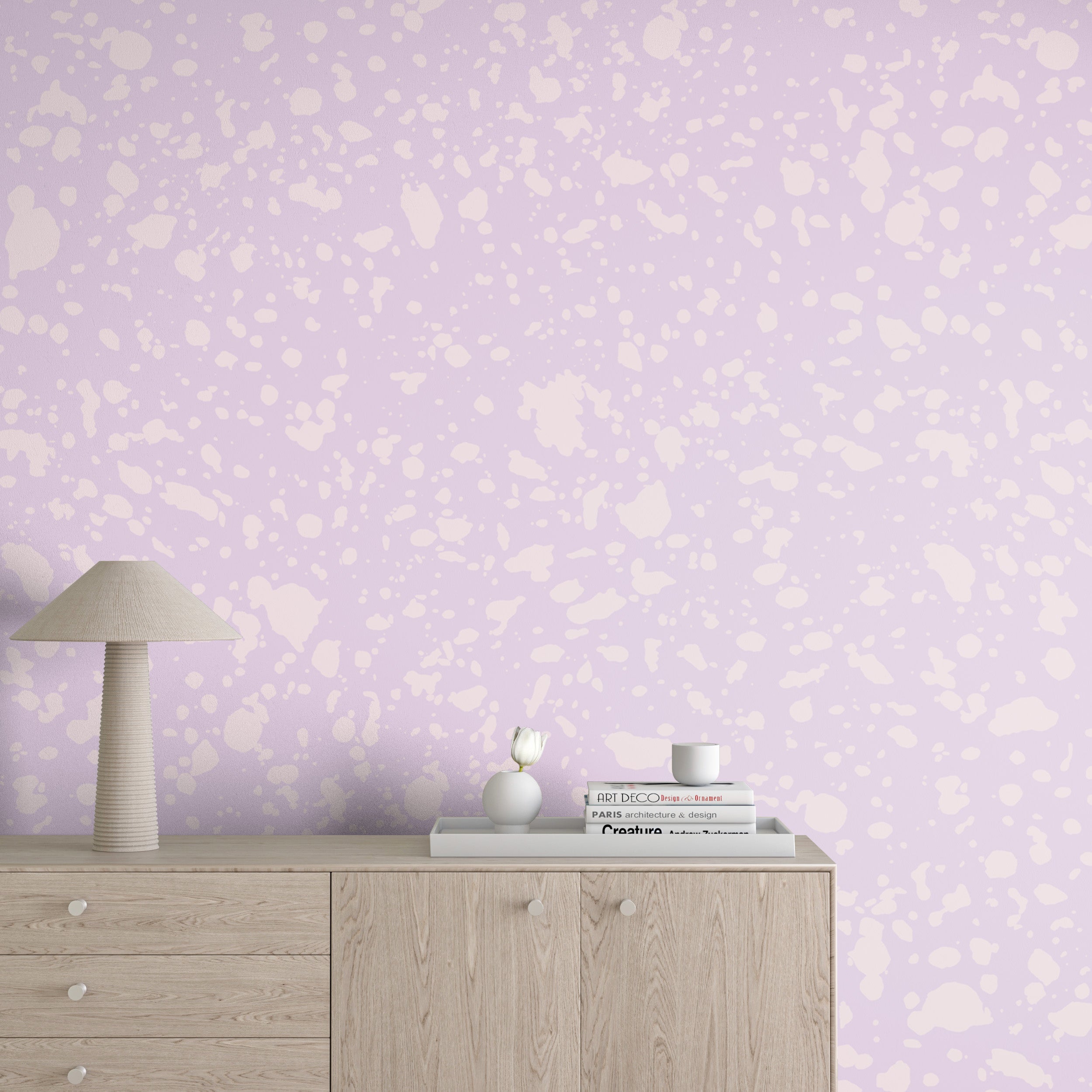 Appaloosa© Mural Wallpaper in Lilac