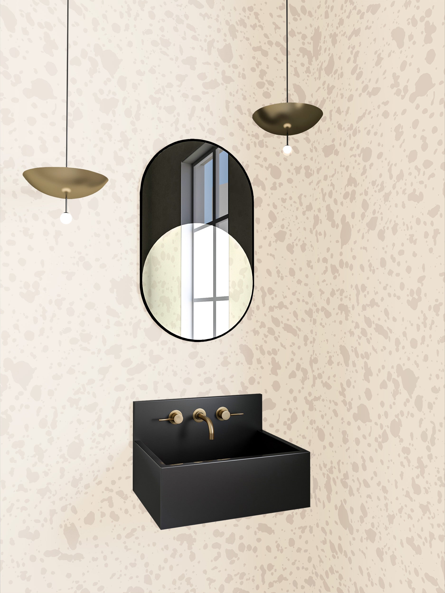 Appaloosa© Mural Wallpaper in Milk