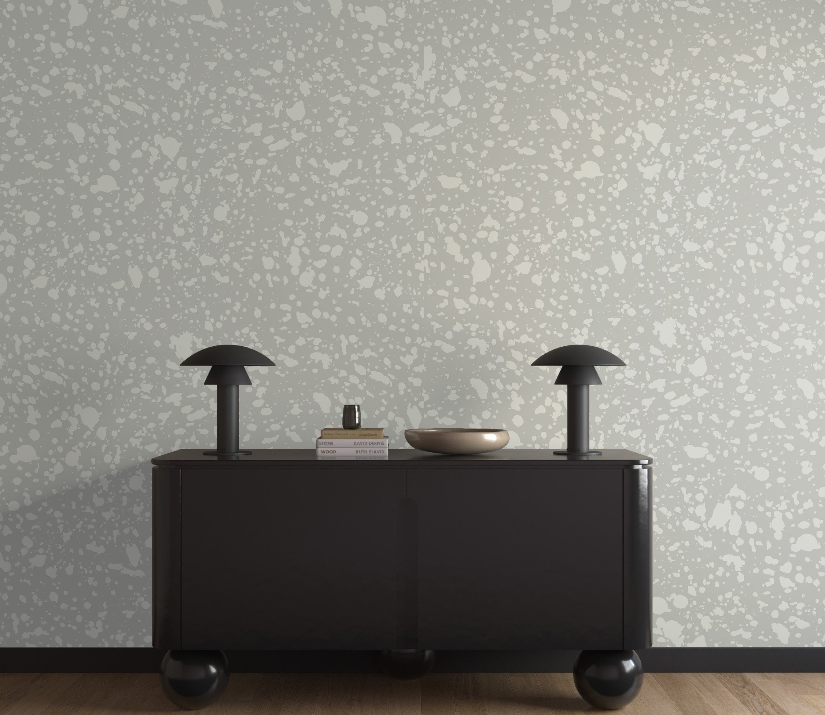 Appaloosa© Mural Wallpaper in Sky Grey