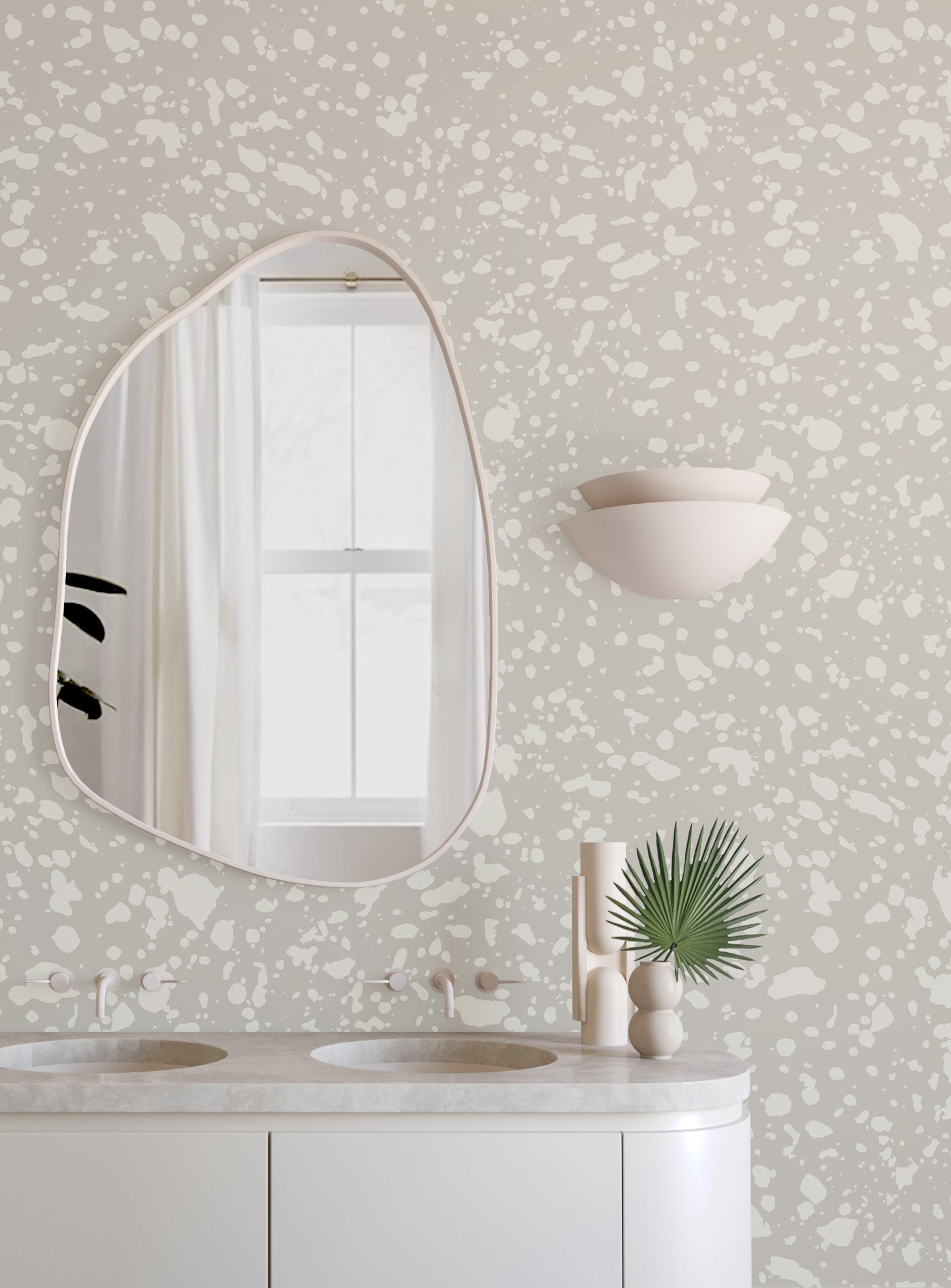 Appaloosa© Mural Wallpaper in Sky Grey