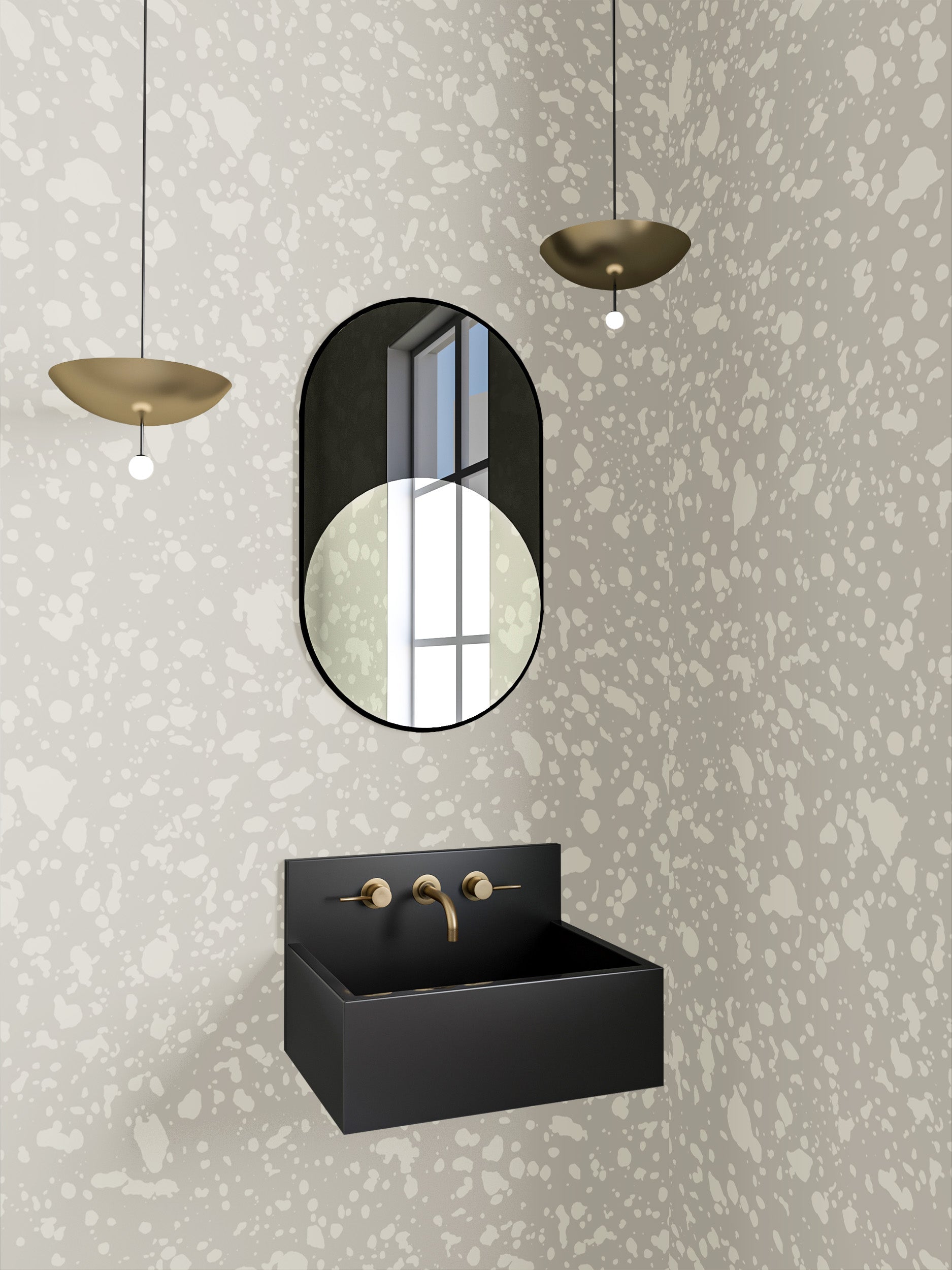 Appaloosa© Mural Wallpaper in Slate