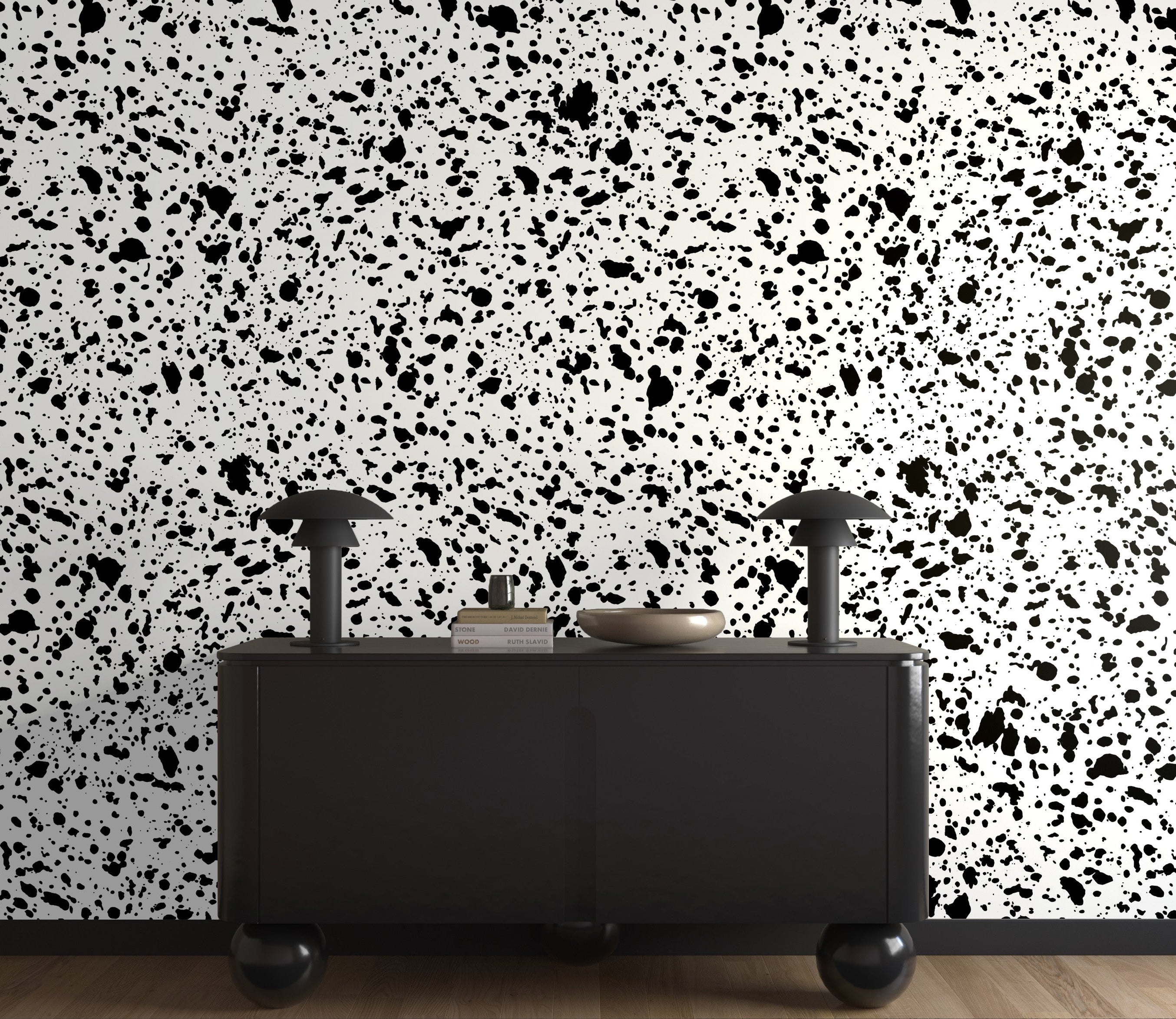 Appaloosa© Mural Wallpaper in Black + White