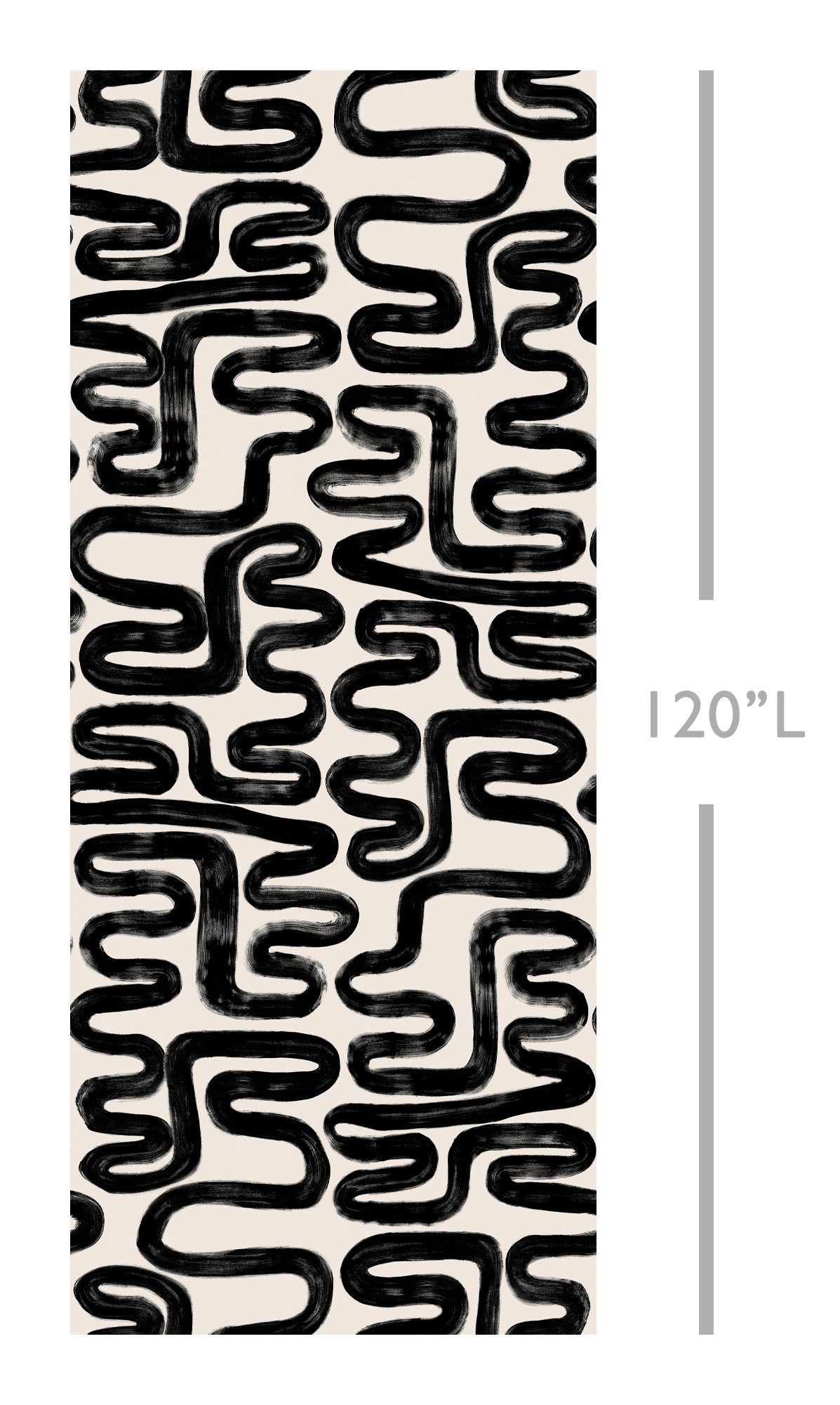 Azteca© Wallpaper in Black + Cremé