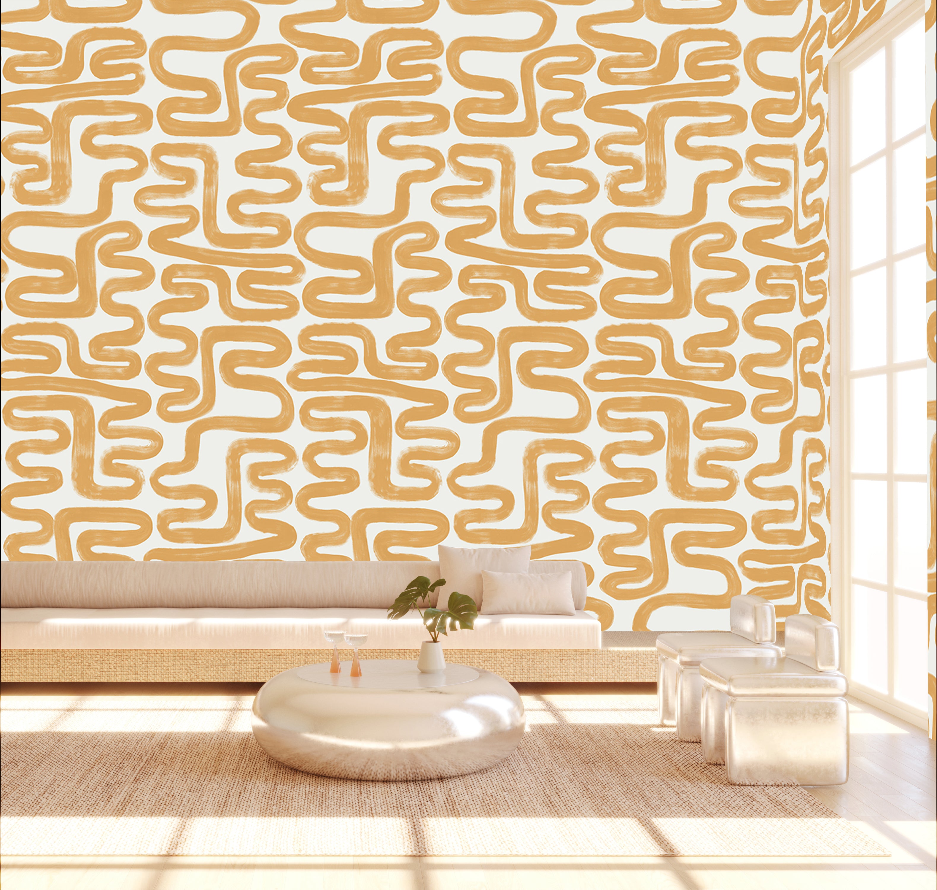 Azteca© Wallpaper in Husk