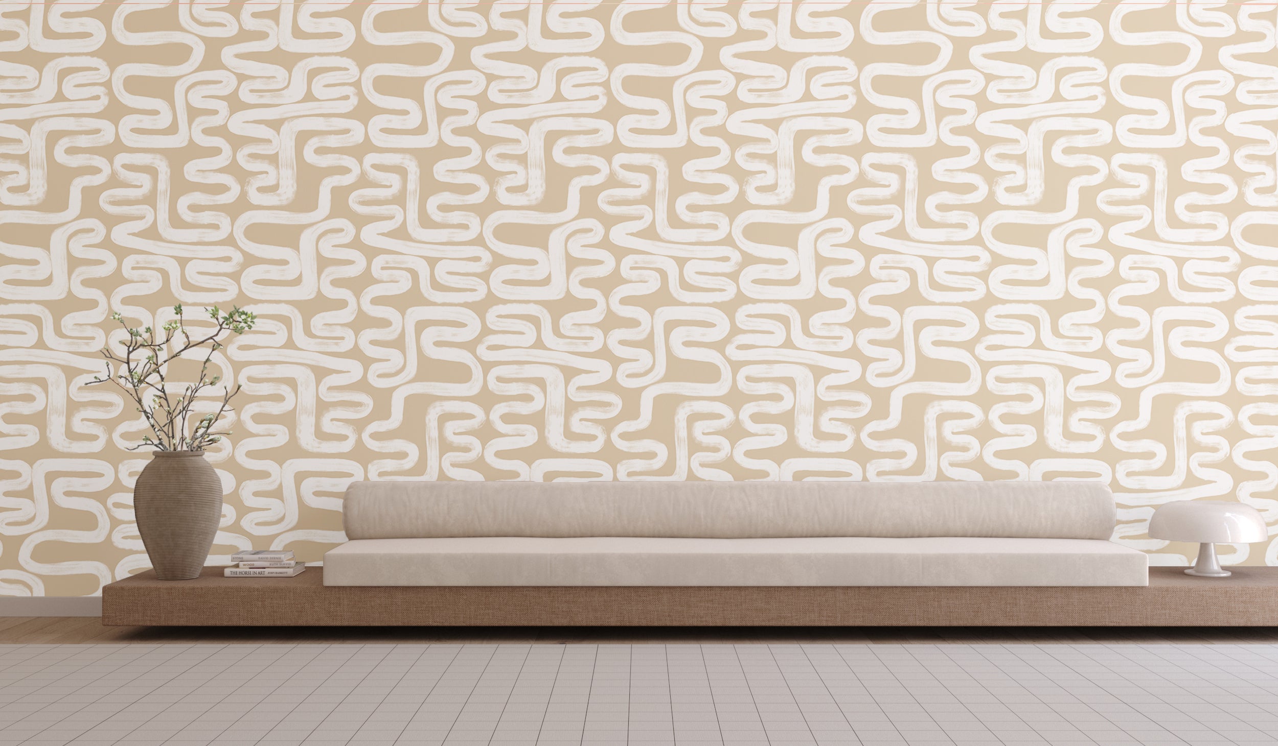 Azteca© Wallpaper in Nude