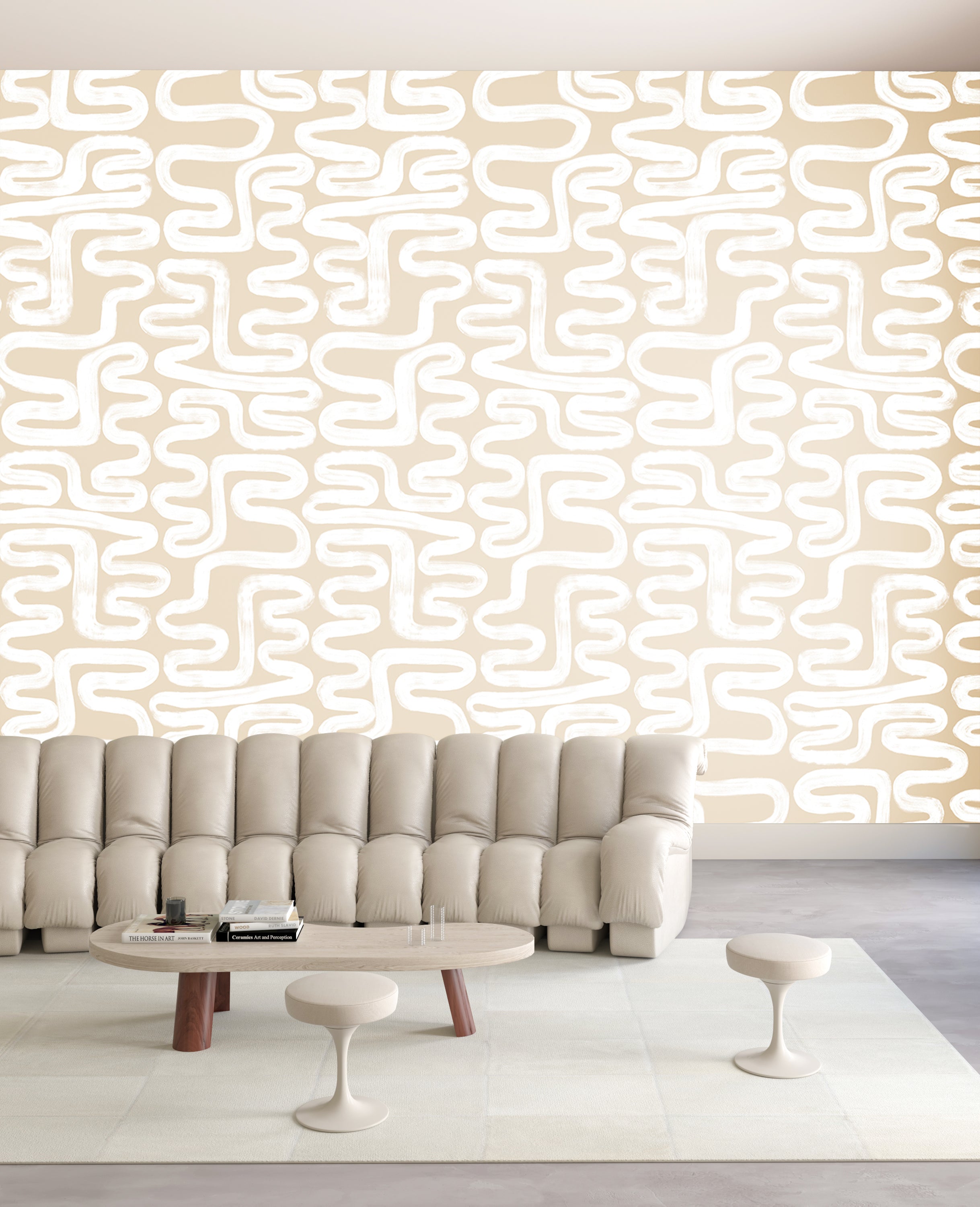 Azteca© Wallpaper in Nude