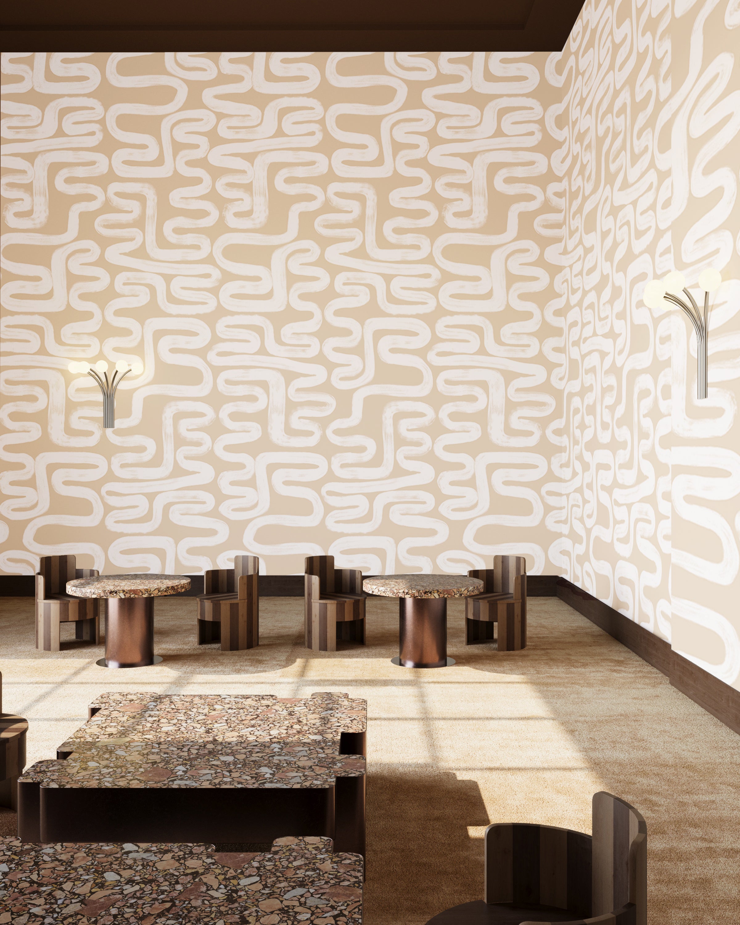 Azteca© Wallpaper in Nude