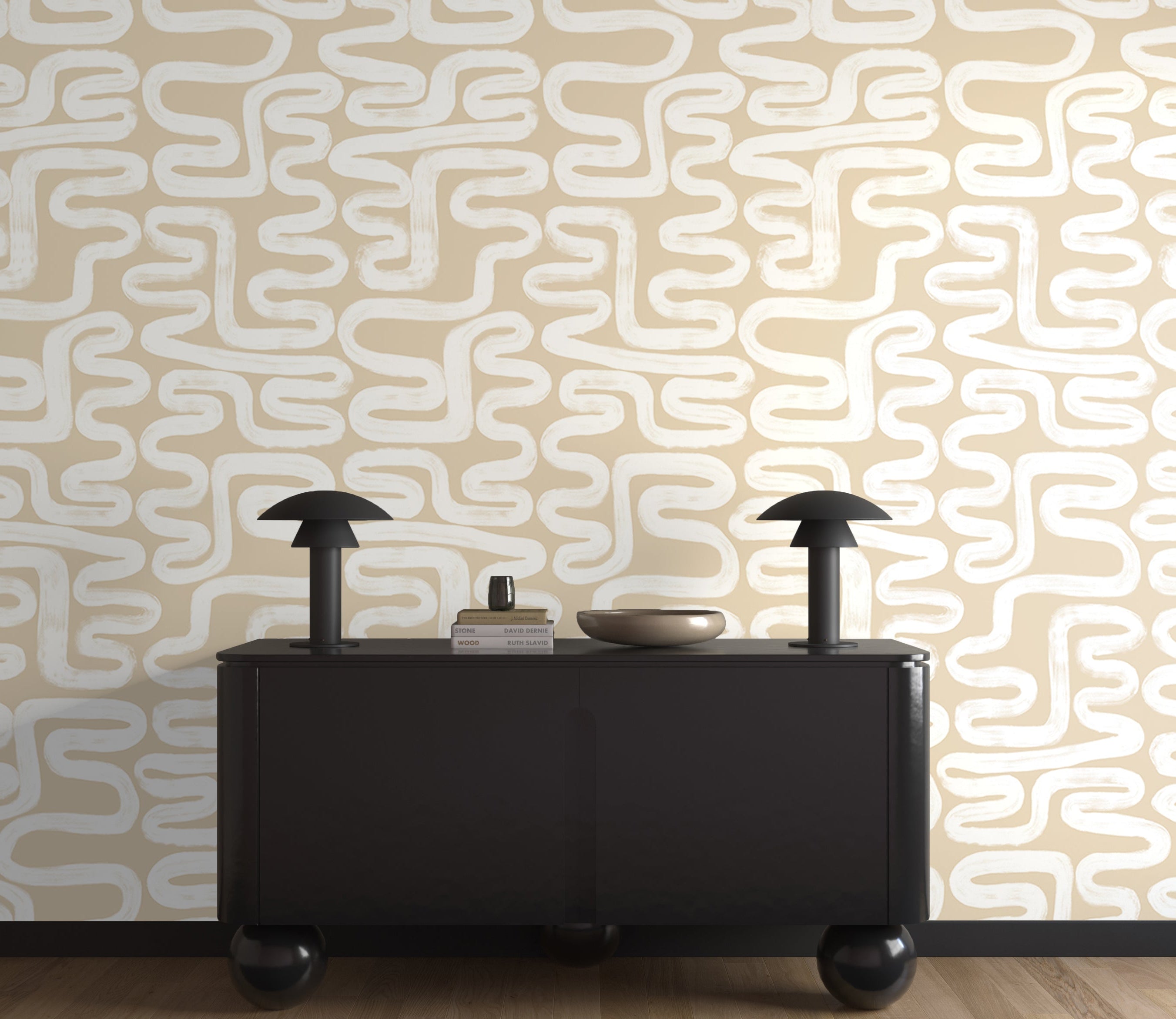 Azteca© Wallpaper in Nude