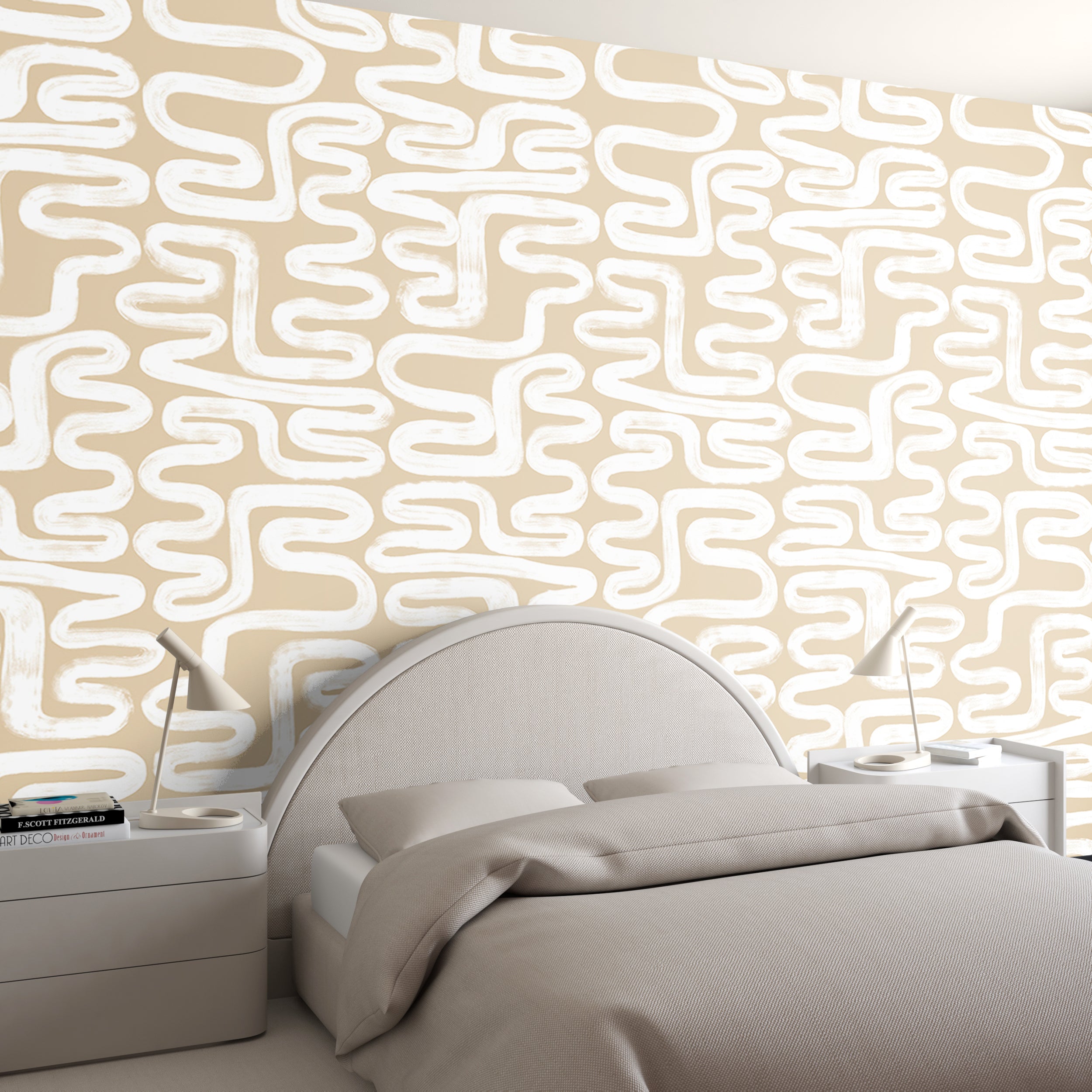 Azteca© Wallpaper in Nude