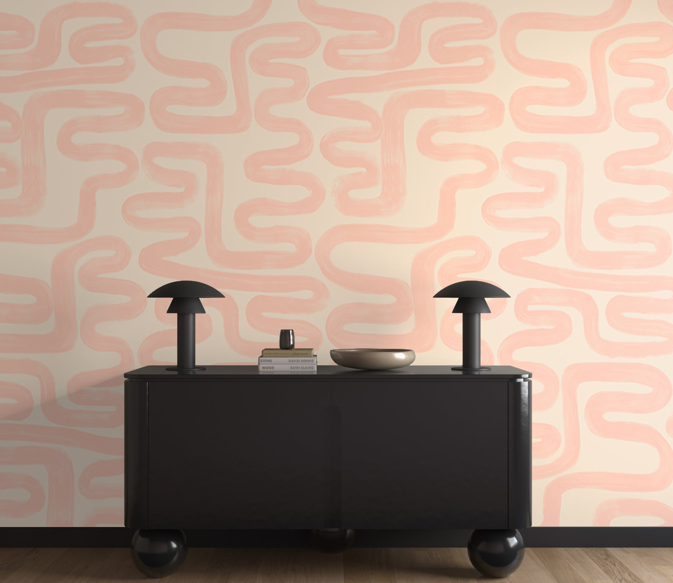 Azteca© Wallpaper in Petal