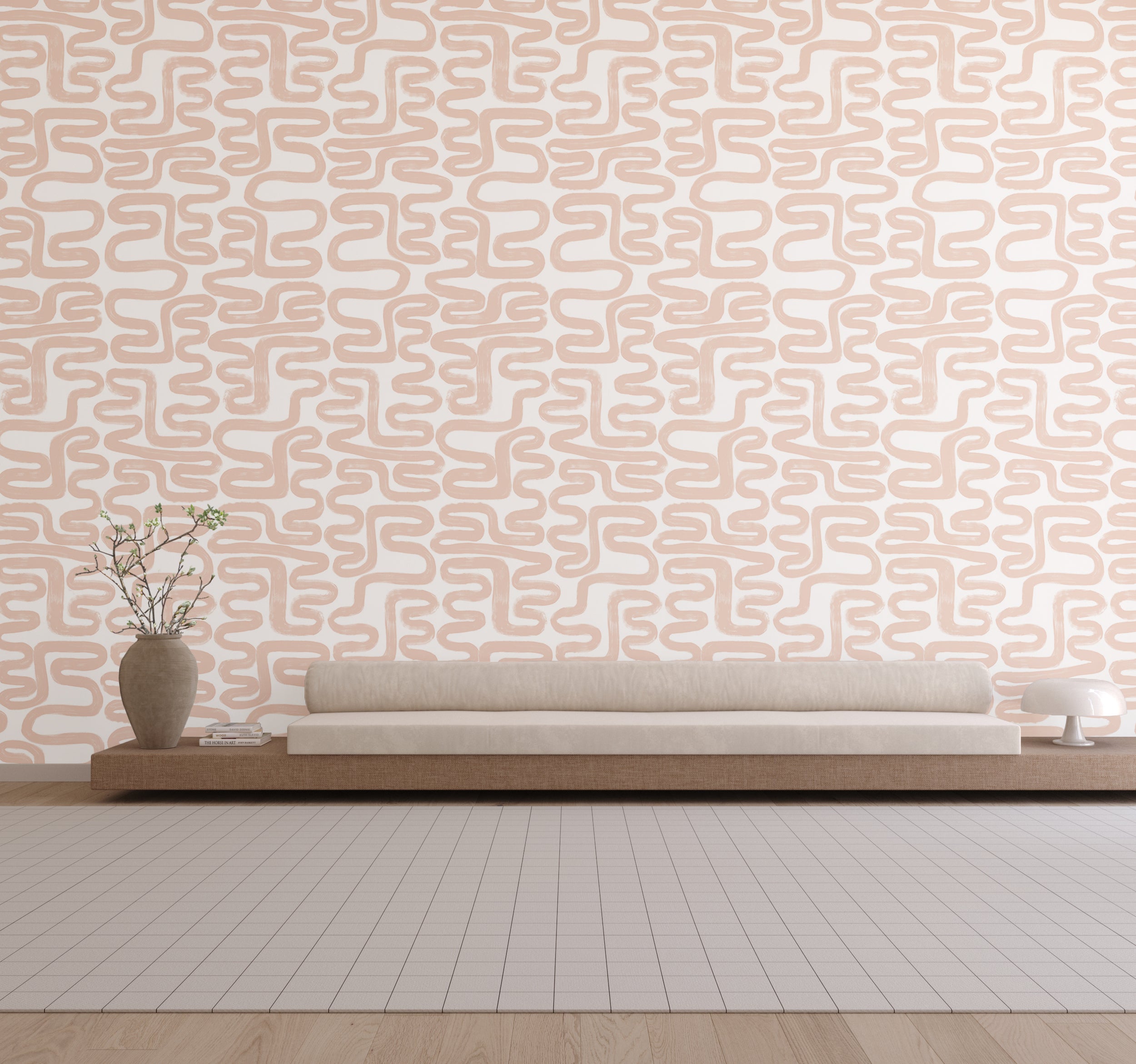 Azteca© Wallpaper in Pink