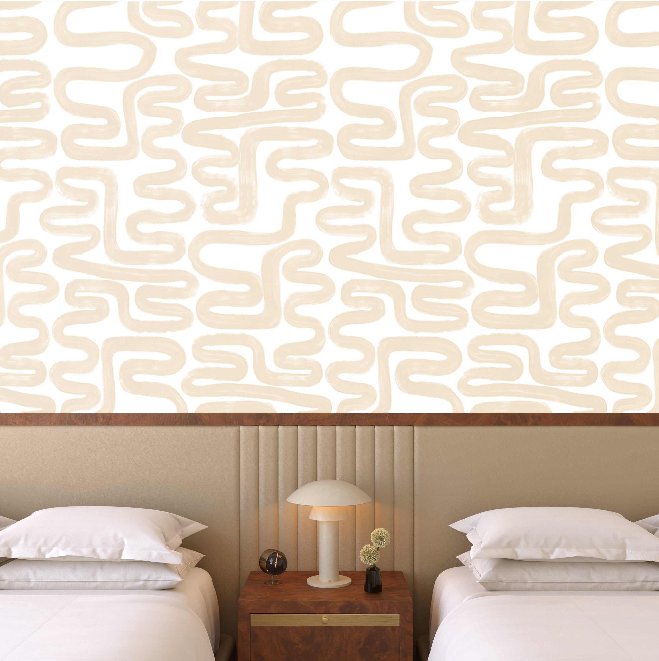 Azteca© Wallpaper in Sand