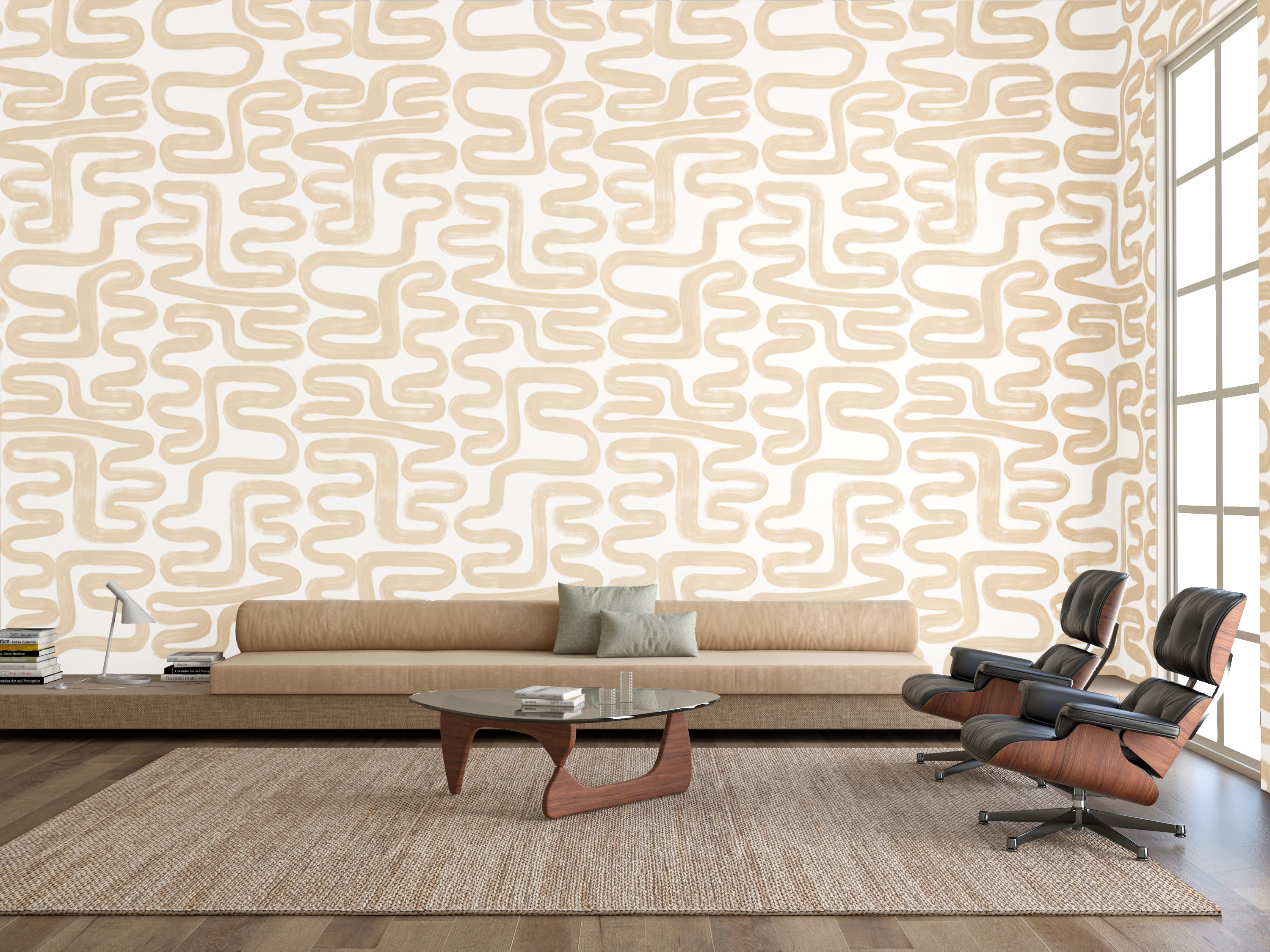 Azteca© Wallpaper in Sand