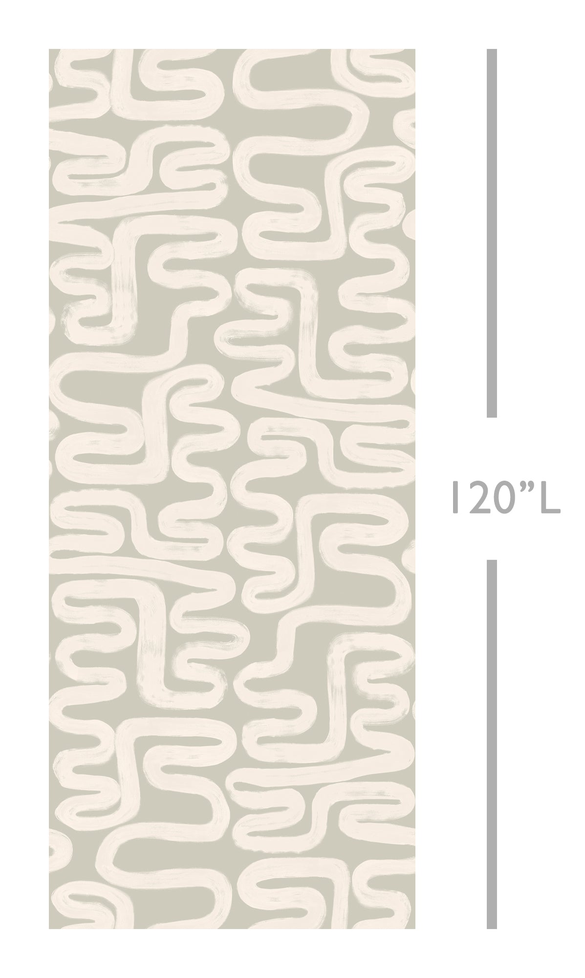 Azteca© Wallpaper in Soapstone