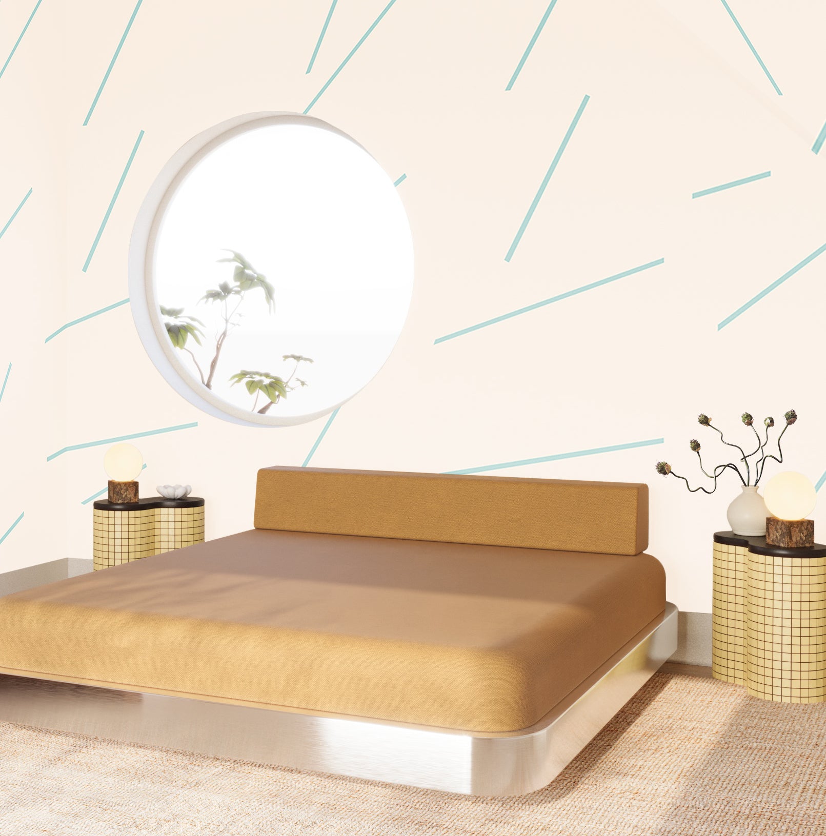 Bang Dem Sticks© Wallpaper in Tiffany