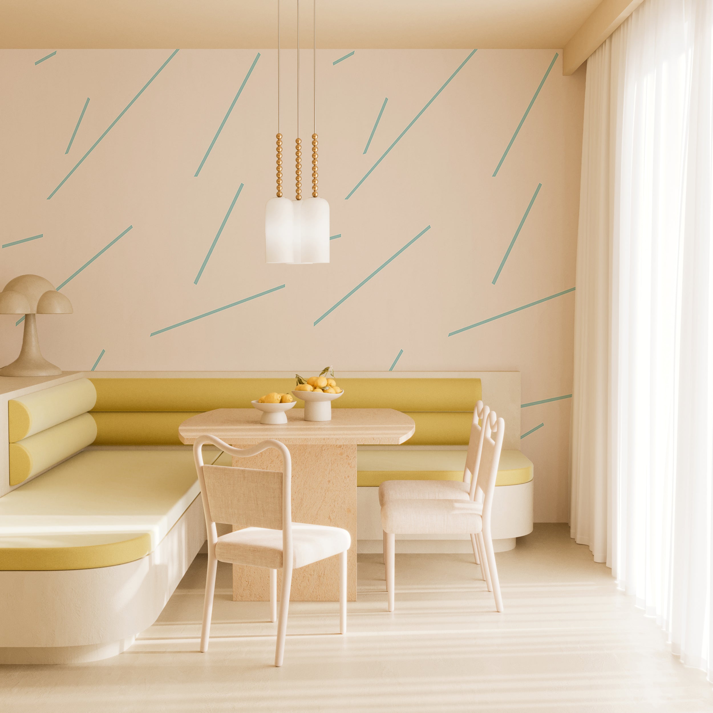 Bang Dem Sticks© Wallpaper in Tiffany