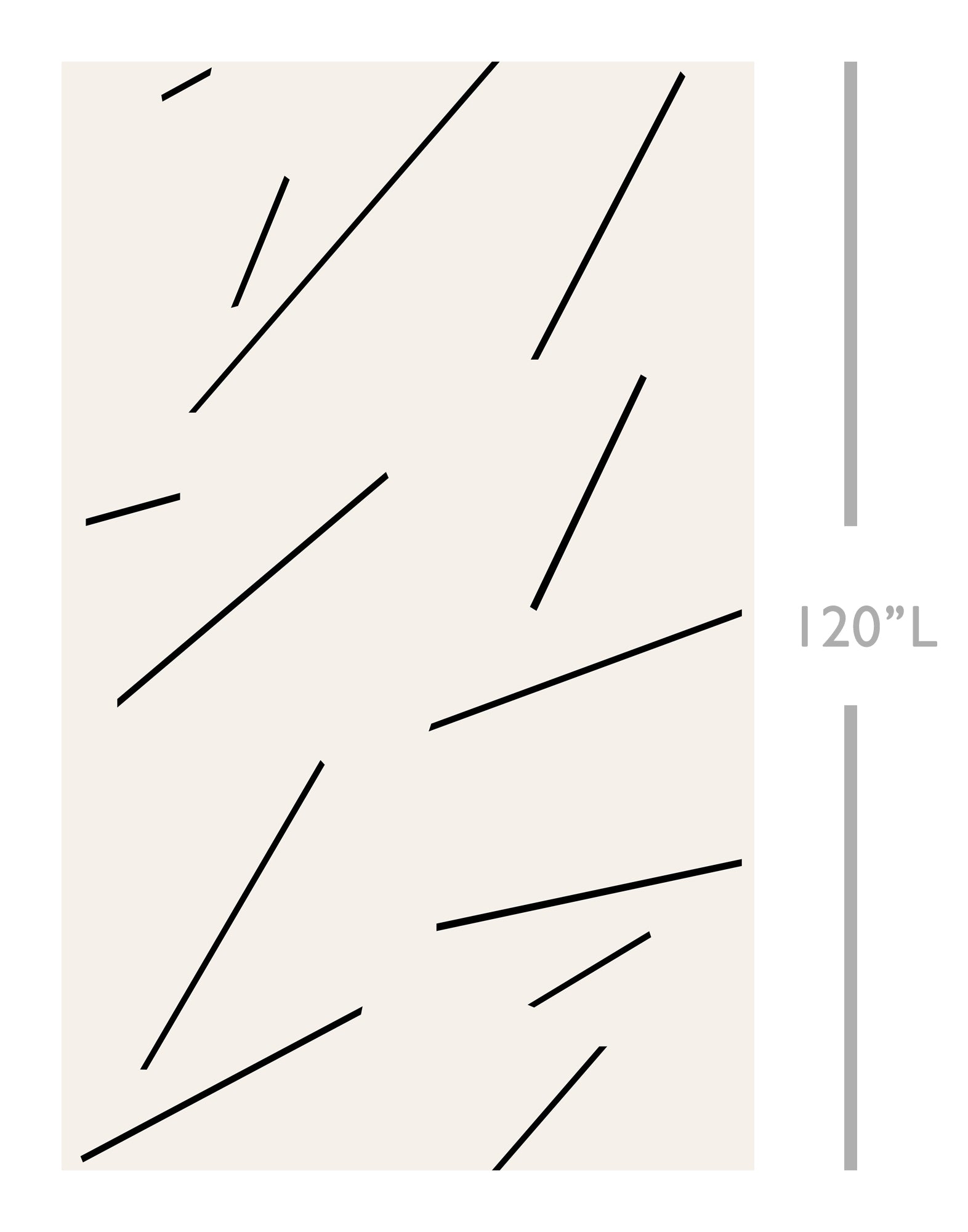 Bang Dem Sticks© Wallpaper in Black + Creme