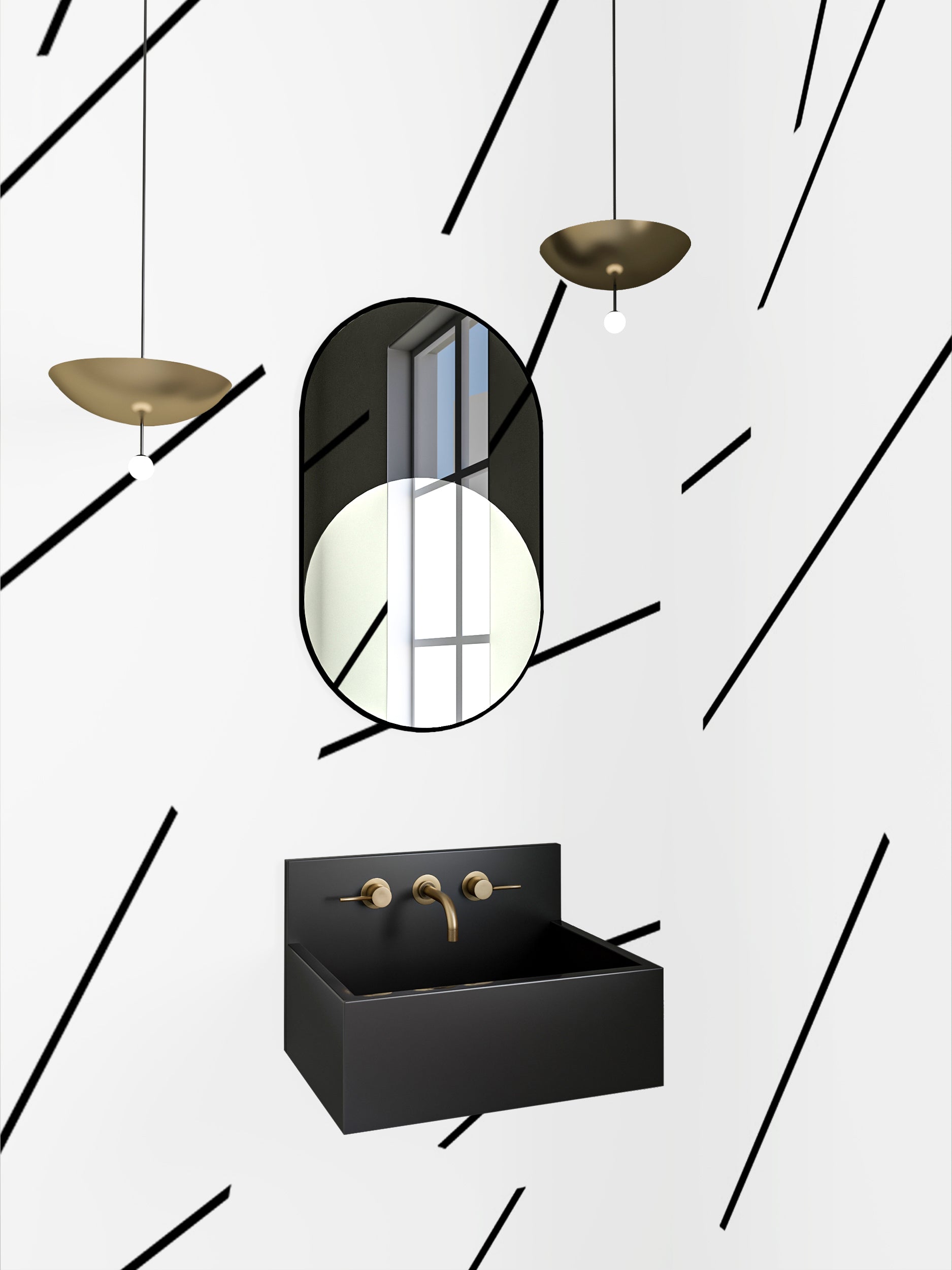 Bang Dem Sticks© Wallpaper in Black