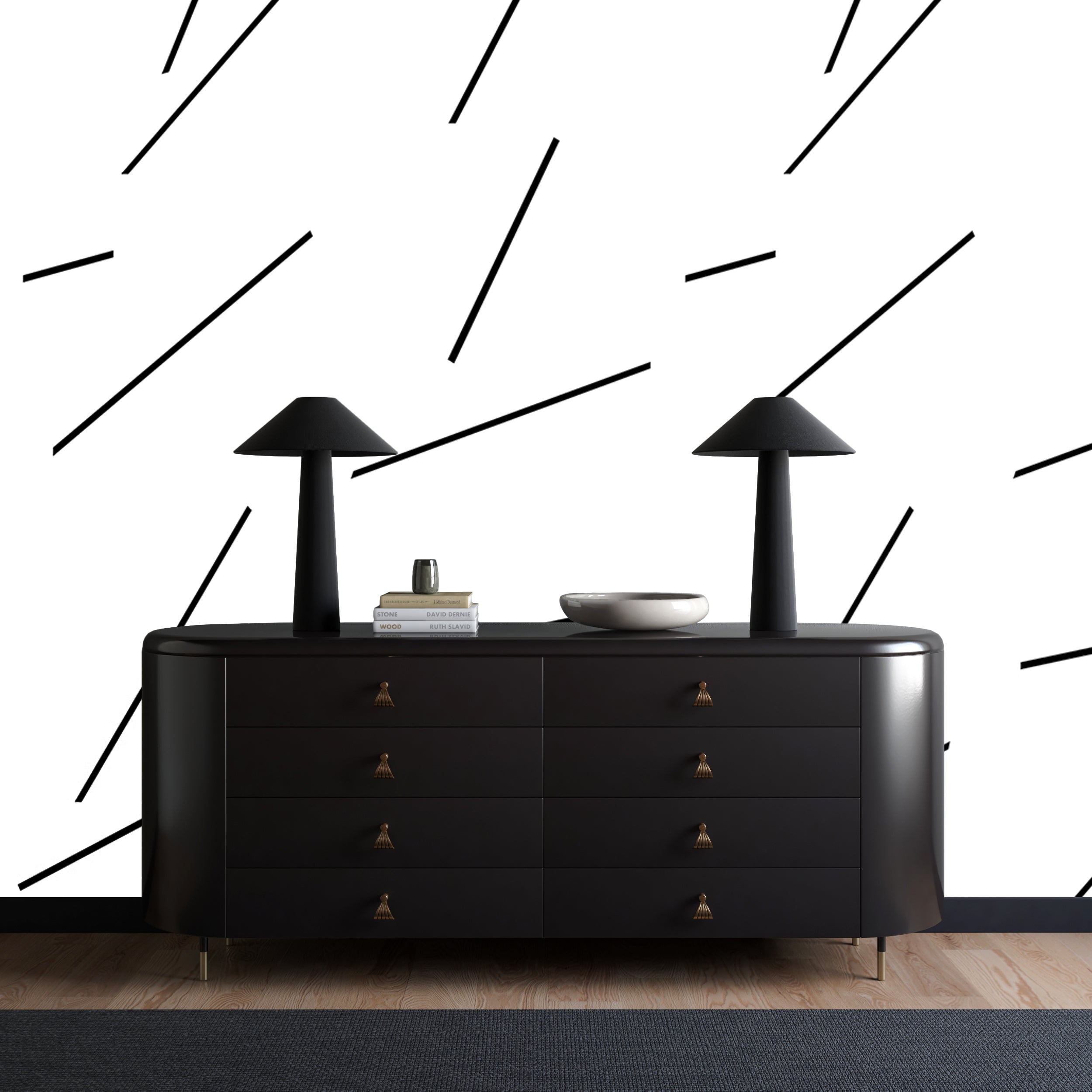 Bang Dem Sticks© Wallpaper in Black