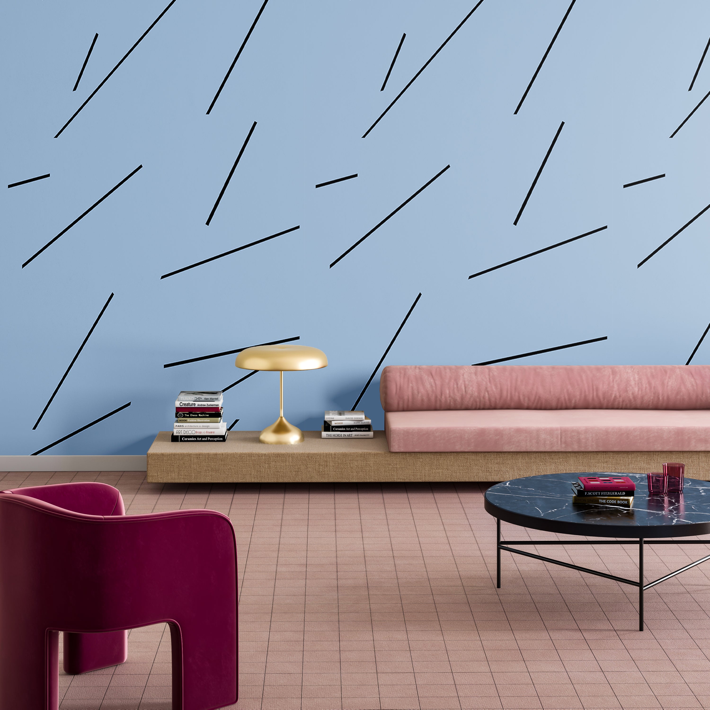 Bang Dem Sticks© Wallpaper in Blue