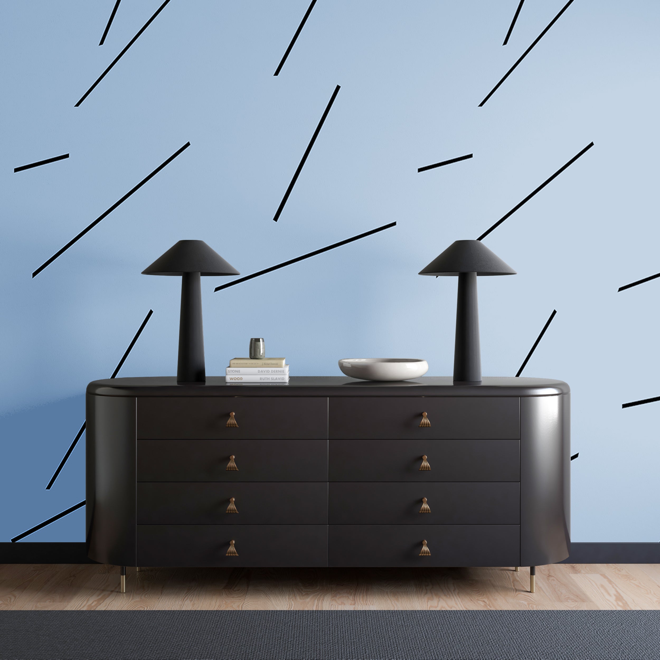 Bang Dem Sticks© Wallpaper in Blue