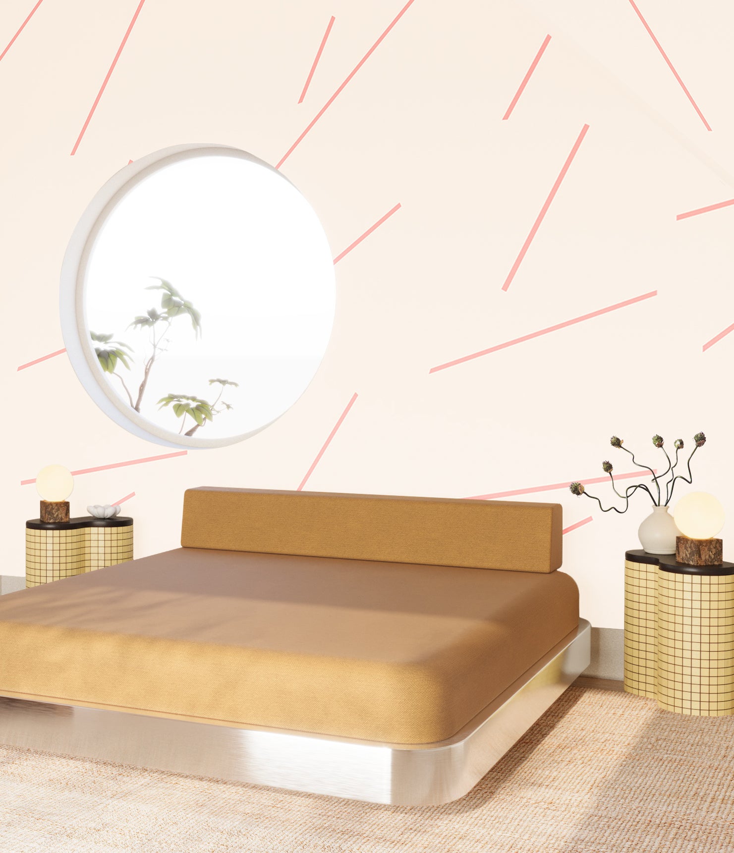 Bang Dem Sticks© Wallpaper in Bubblegum