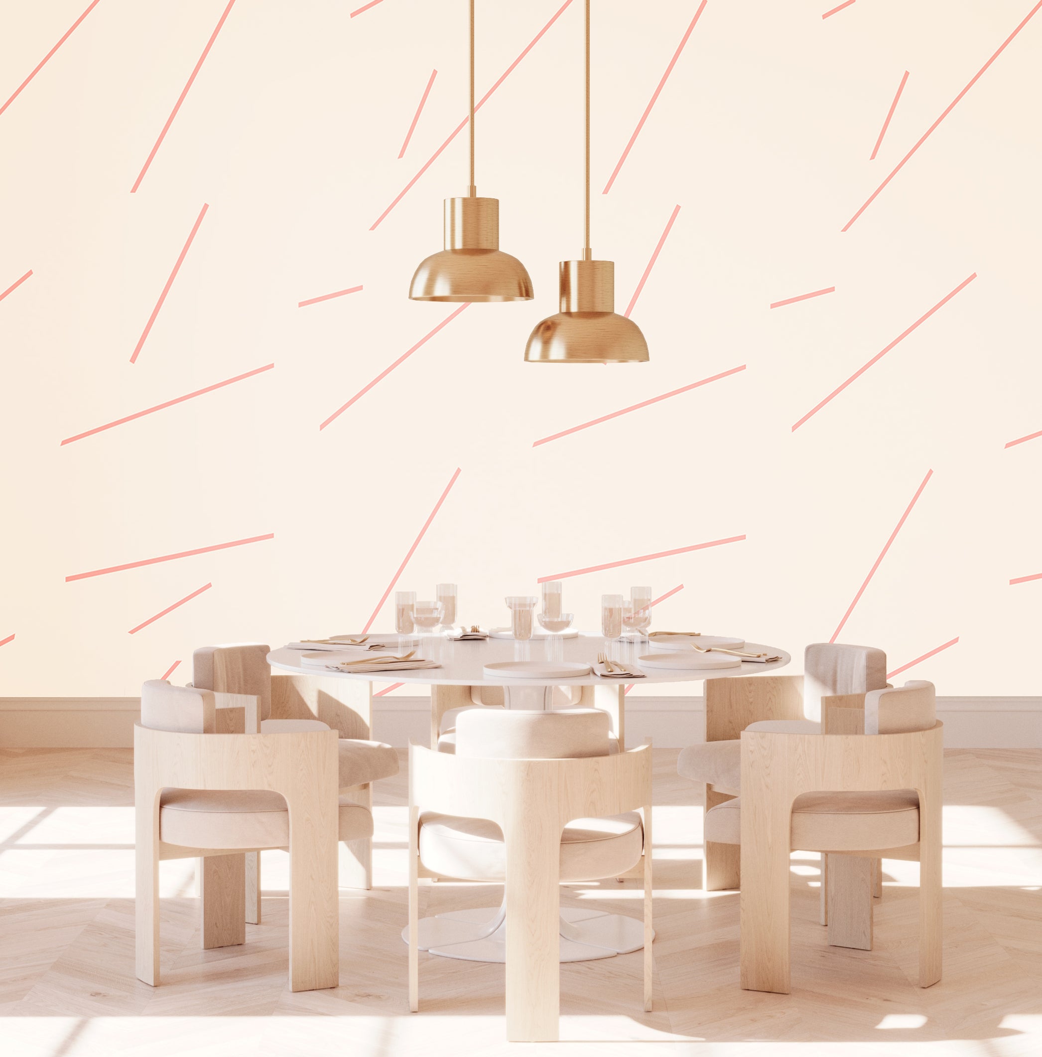 Bang Dem Sticks© Wallpaper in Bubblegum