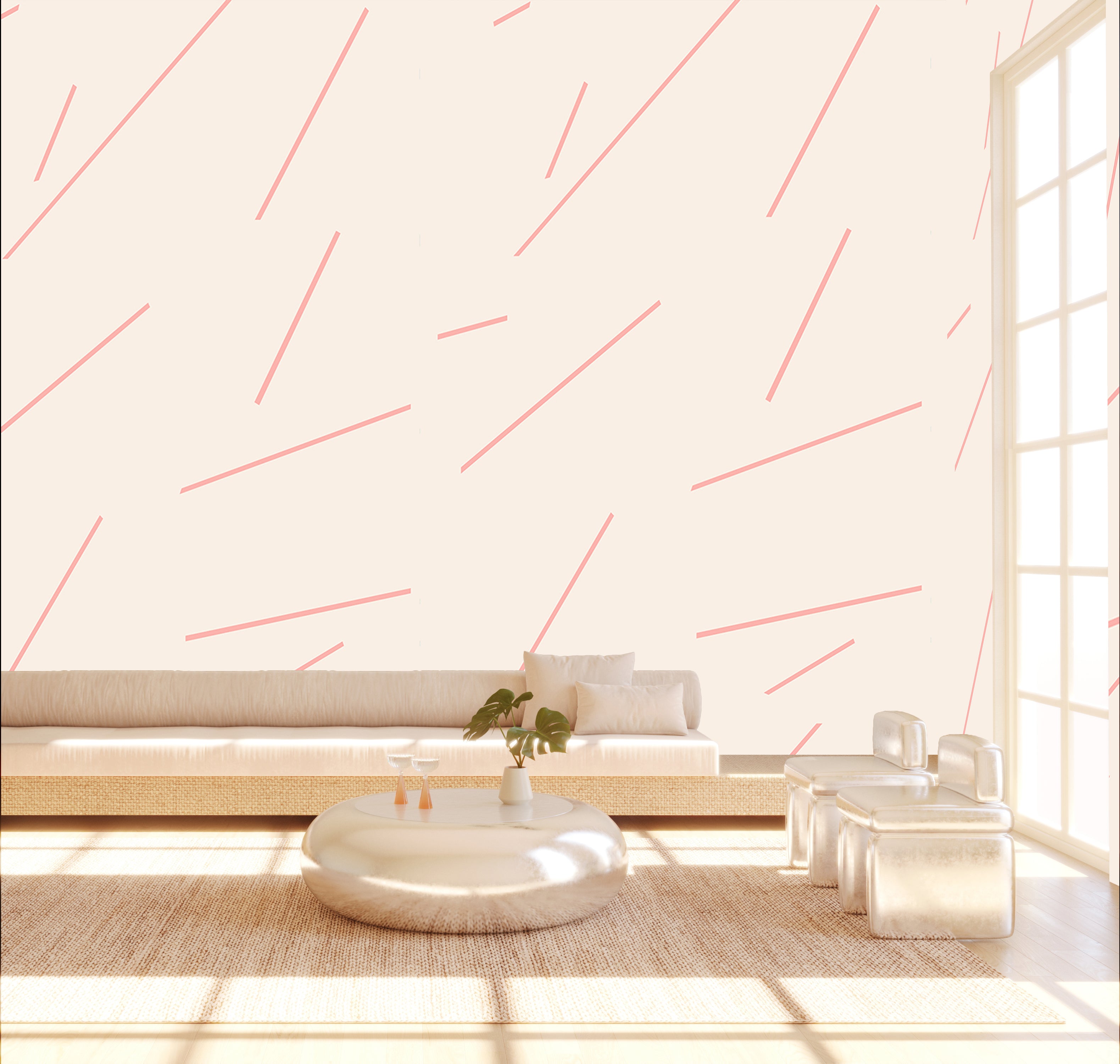 Bang Dem Sticks© Wallpaper in Bubblegum