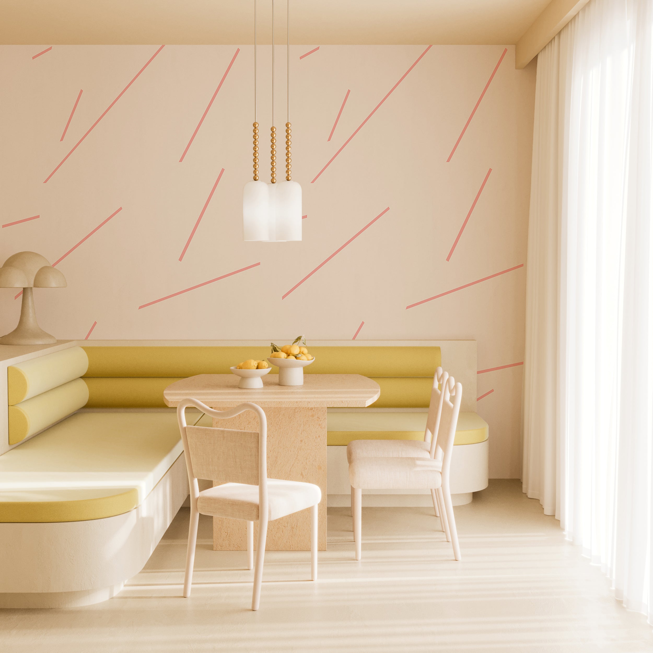 Bang Dem Sticks© Wallpaper in Bubblegum