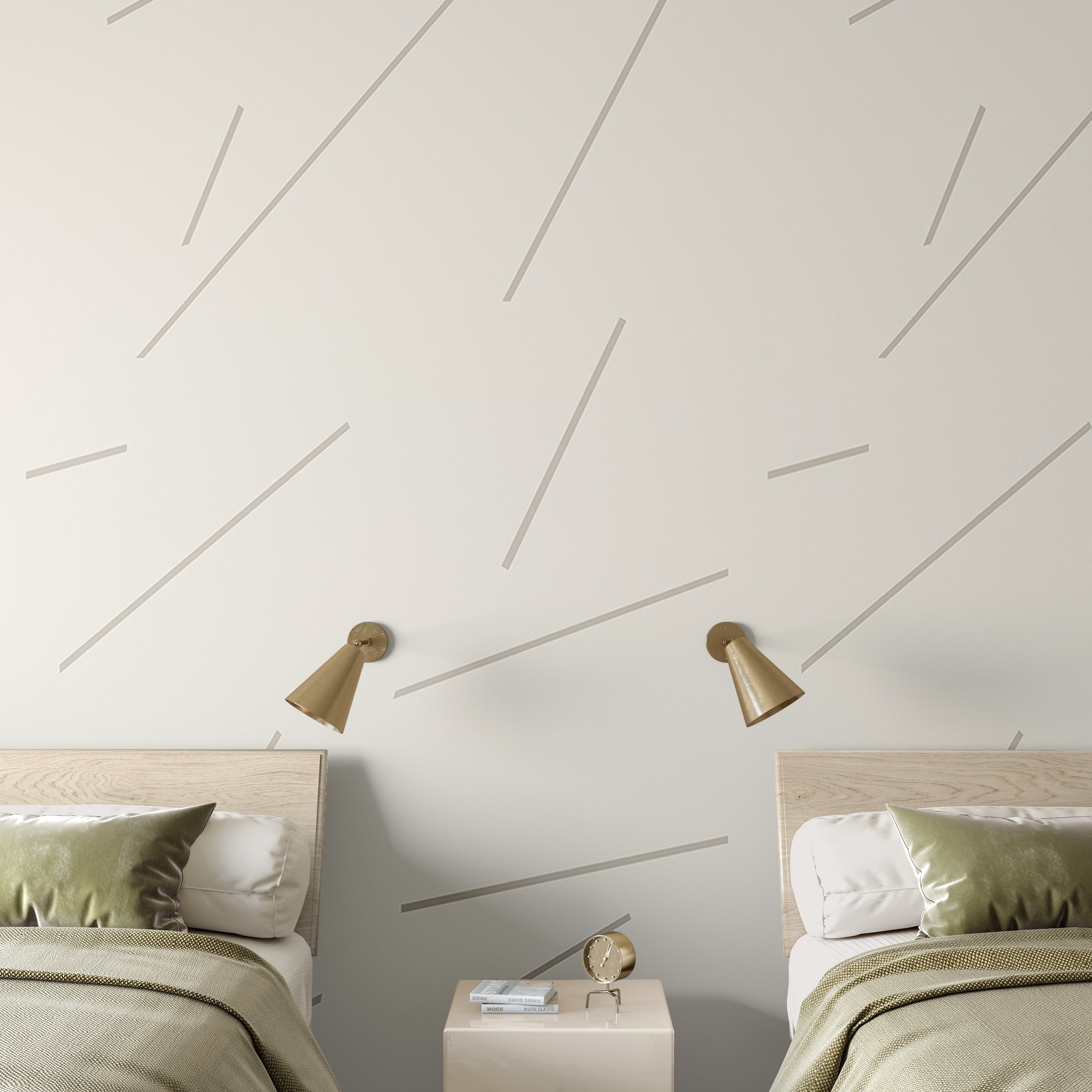 Bang Dem Sticks© Wallpaper in Cement